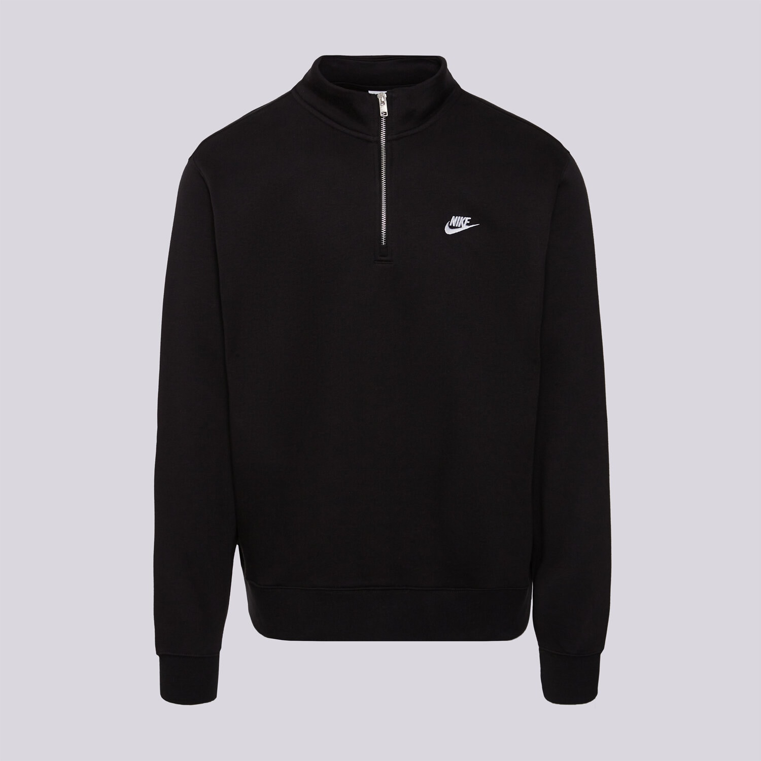 pánská mikina NIKE MIKINA M NK CLUB BB HZ TOP FN3864-010 ČERNÁ