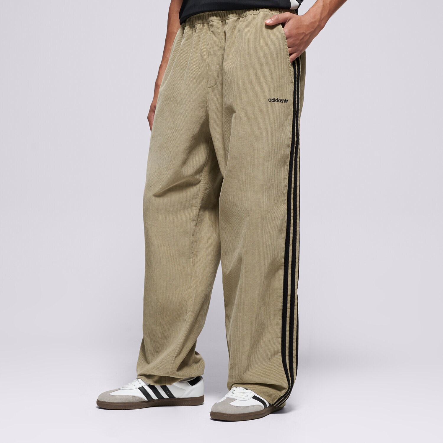 pánské kalhoty ADIDAS KALHOTY  CORD PANT KA0623 BÉŽOVÁ