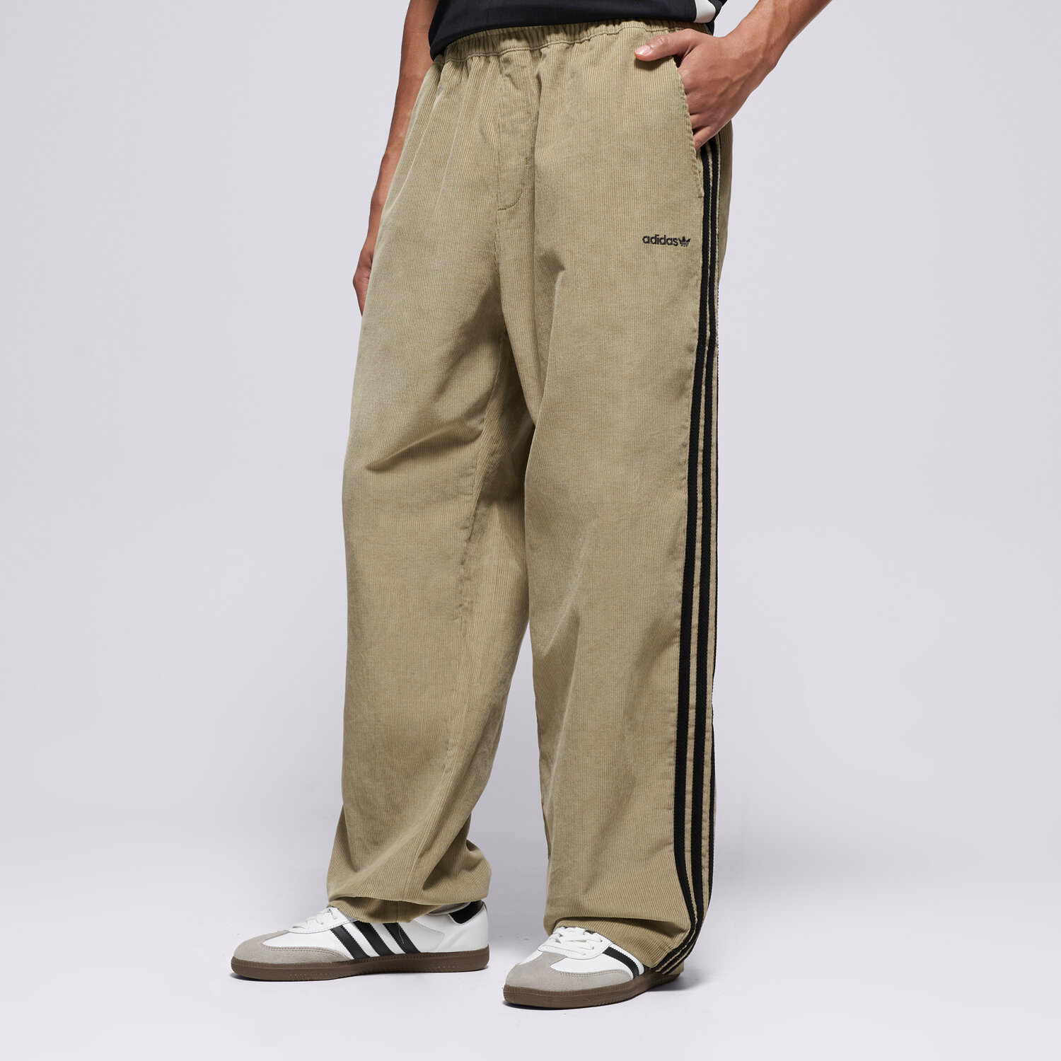 pánské kalhoty ADIDAS KALHOTY  CORD PANT KA0623 BÉŽOVÁ