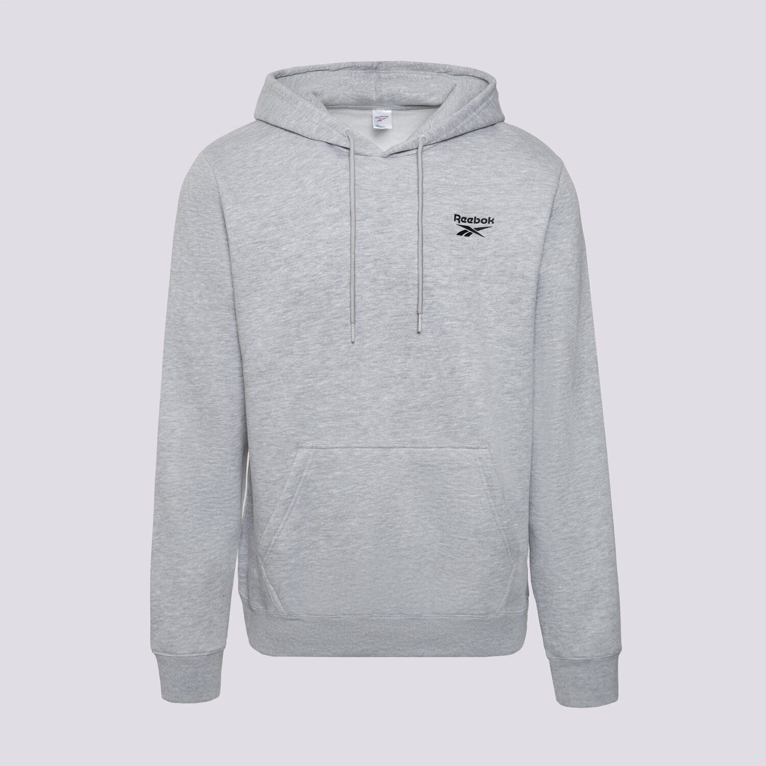 pánská mikina REEBOK MIKINA S KAPUCÍ NOAH SMALL LOGO 100240569 ŠEDÁ