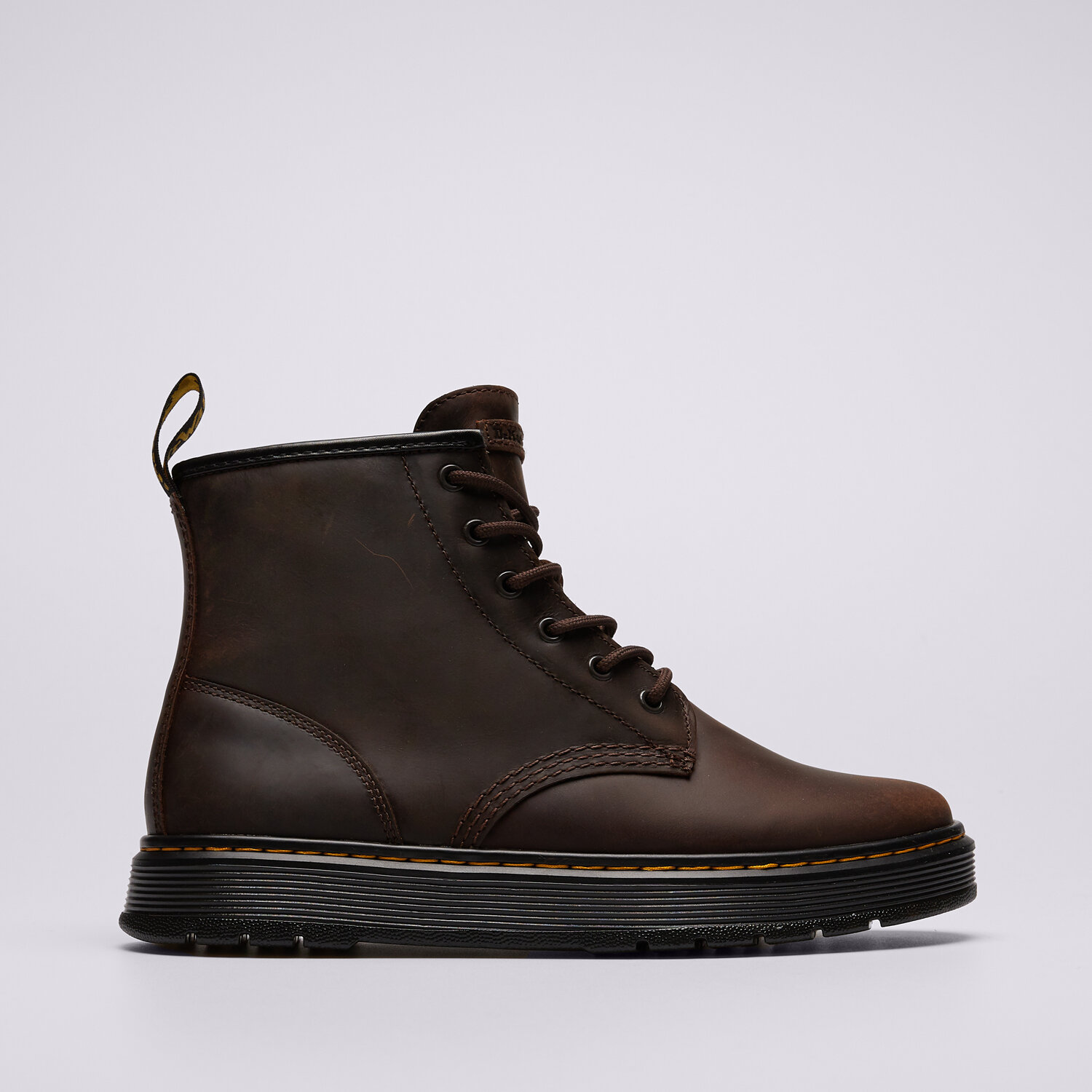 pánské kotníkové boty DR.MARTENS BROOKLINE CHUKKA 6 EYE BOOT 41681200 HNĚDÁ