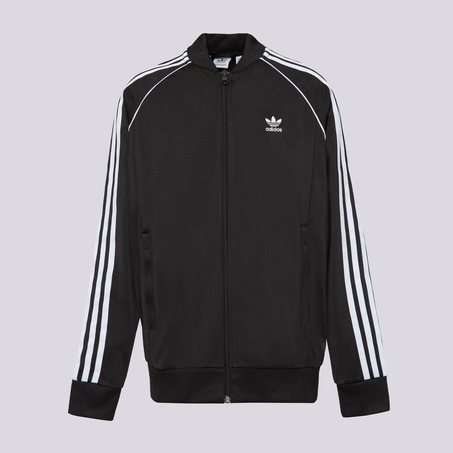 dětská mikina ADIDAS MIKINA ROZEPÍNACÍ S'STAR TTOP BLK/WHT B IX7628 ČERNÁ