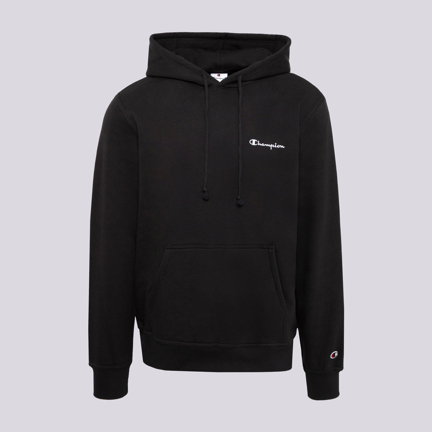 pánská mikina CHAMPION MIKINA S KAPUCÍ HOODED SWEATSHIRT 221790KK001 ČERNÁ