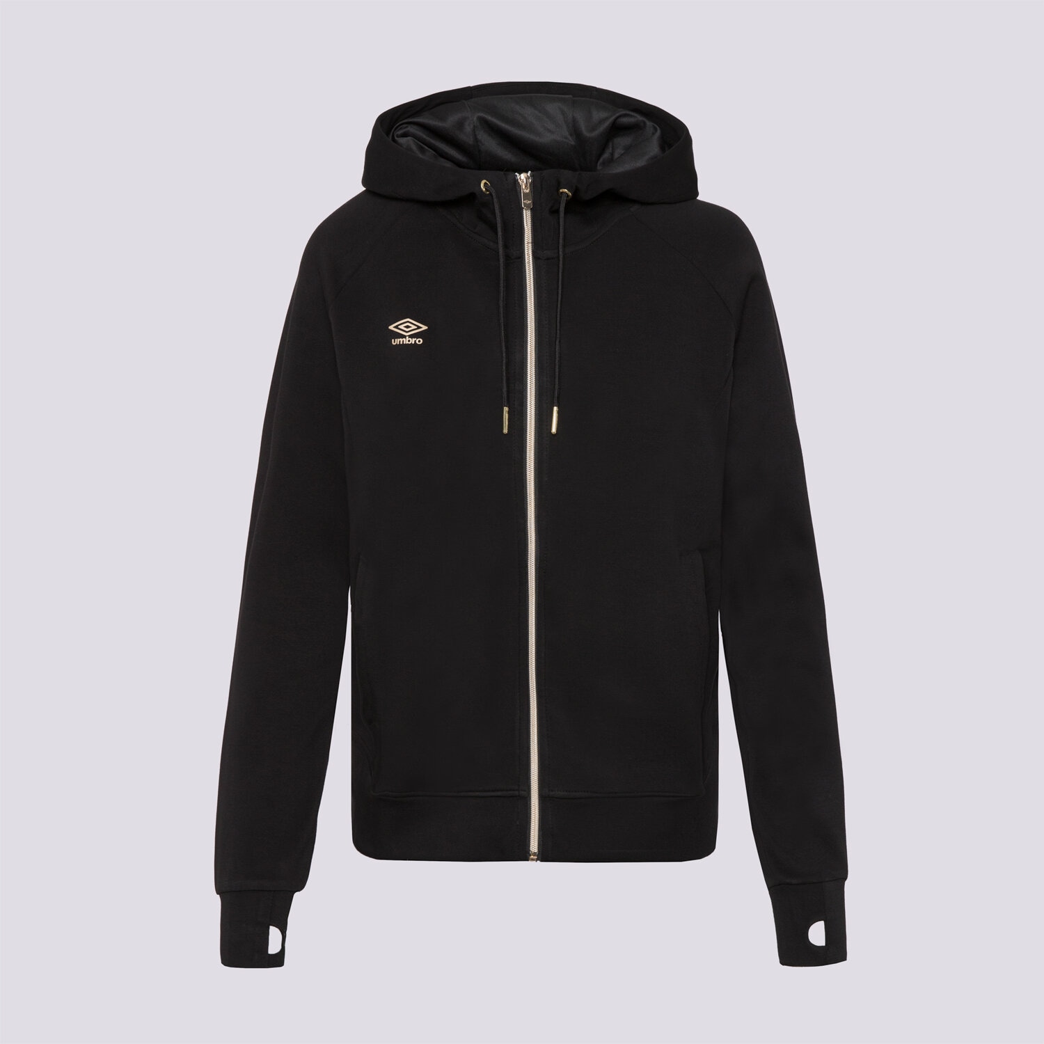 dámská mikina UMBRO MIKINA ROZEPÍNACÍ S KAPUCÍ ALVIN II UL124BLD02001 ČERNÁ