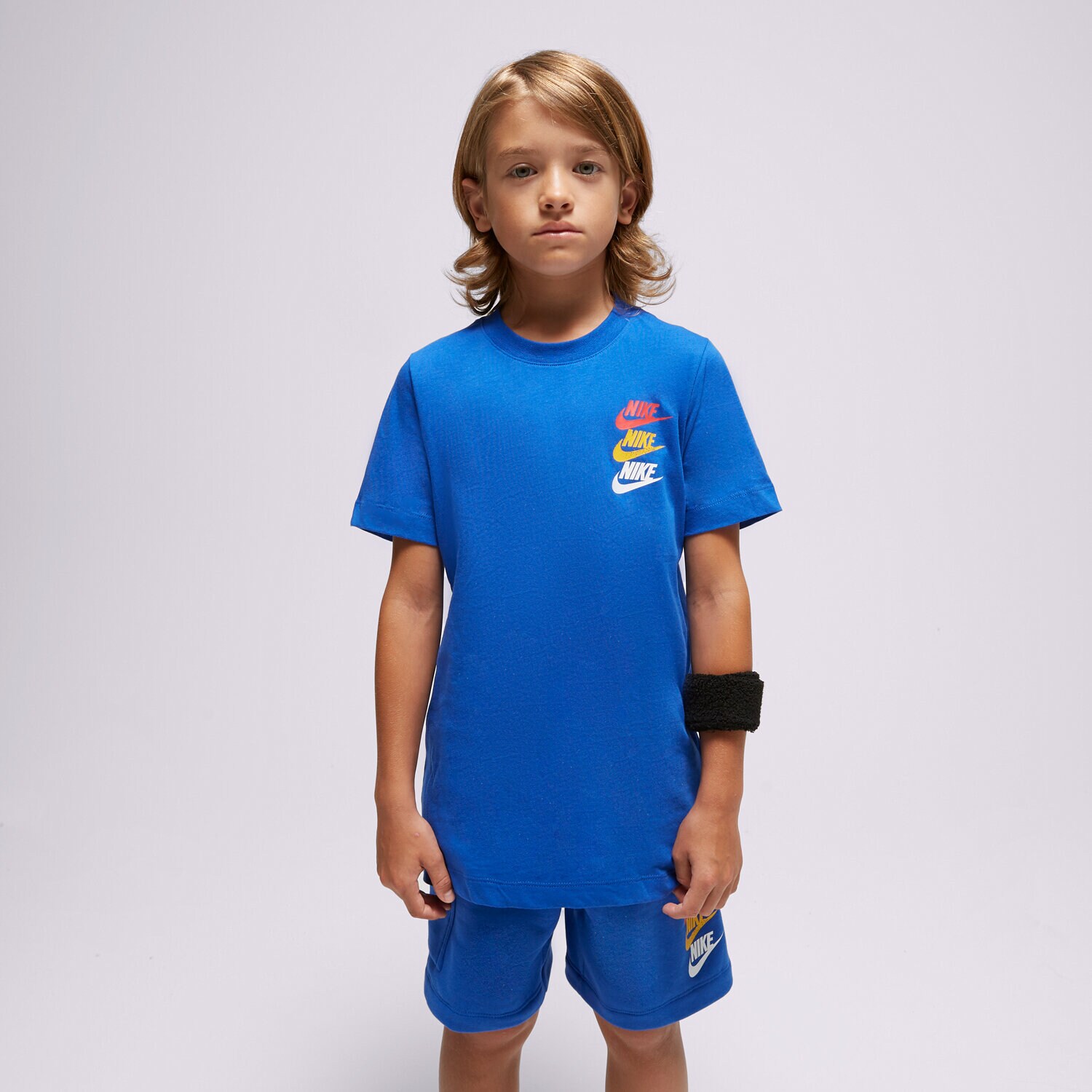 dětské tričko NIKE TRIČKO B NSW SI GRAPHIC TEE FJ5391-480 MODRÁ