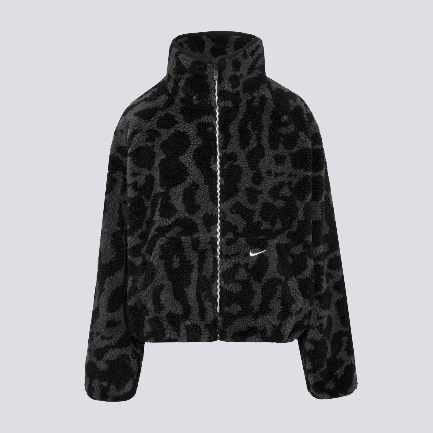 dámská zimní bunda NIKE BUNDA W NSW STREET SHERPA JKT HV2070-010 ČERNÁ