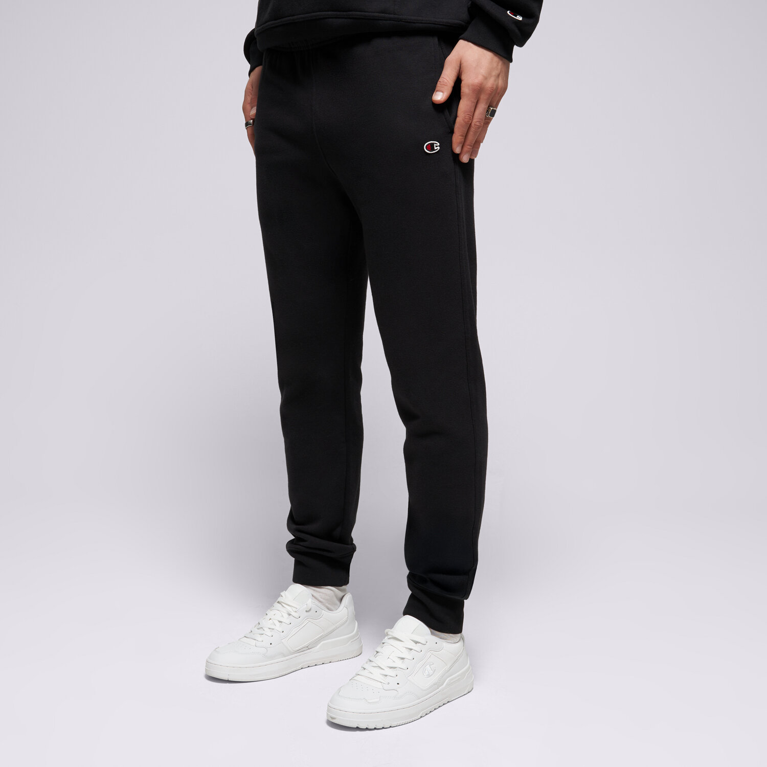 pánské kalhoty CHAMPION KALHOTY  RIB CUFF PANTS 220299KK001 ČERNÁ