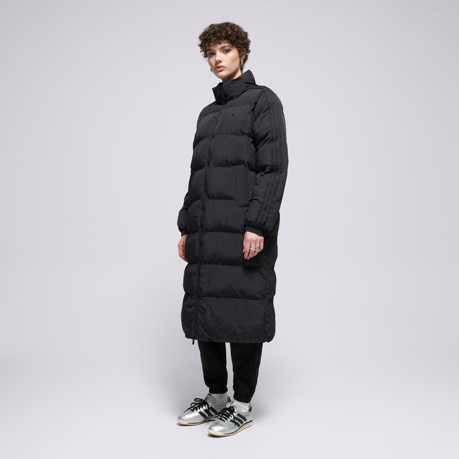 dámská zimní bunda ADIDAS BUNDA LONG PUFFER JX2957 ČERNÁ