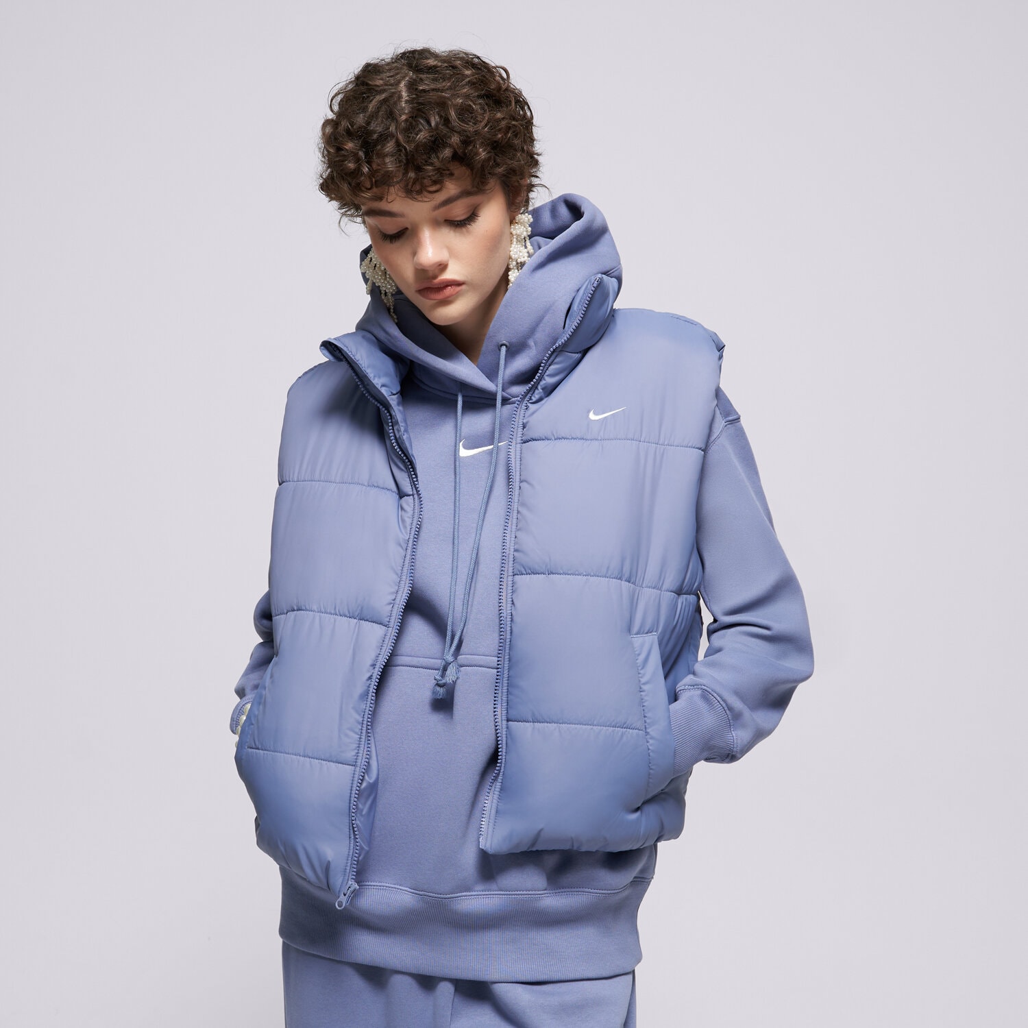 dámska vesta NIKE VESTA W NSW TF SYNFL NK CLSC VEST FZ5922-499 MODRÁ