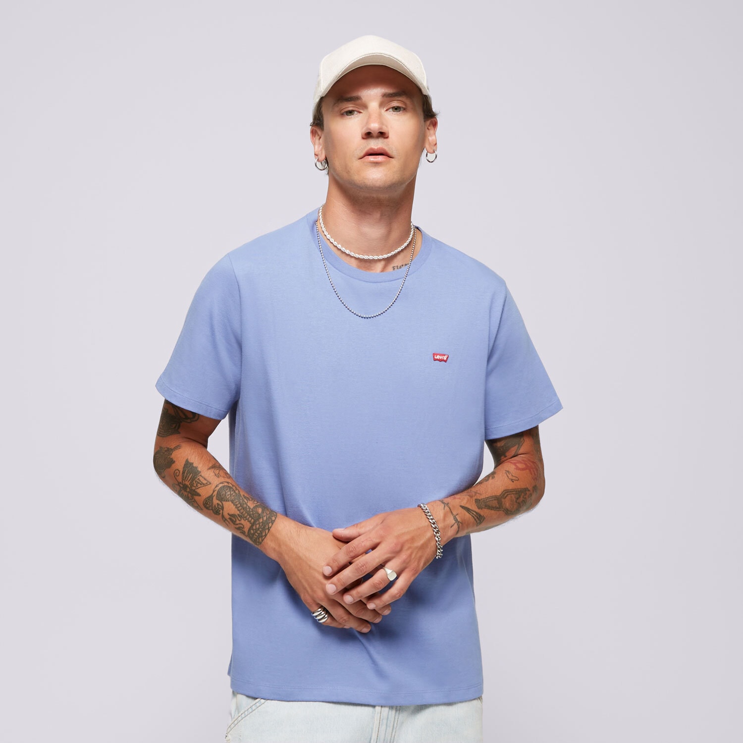 pánské tričko LEVI'S TRIČKO SS ORIGINAL HM TEE 56605-0228 MODRÁ