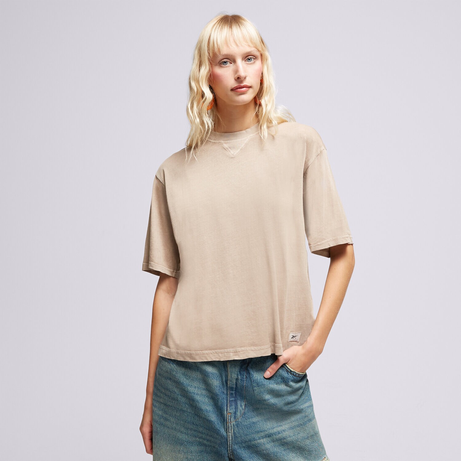 dámské tričko REEBOK TRIČKO CL RBK ND BOXY TEE HS0378 RŮŽOVÁ