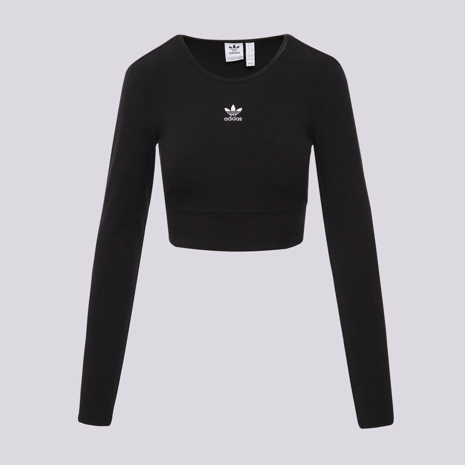 dámské tričko ADIDAS TRIČKO RIB LS TEE II8055 ČERNÁ