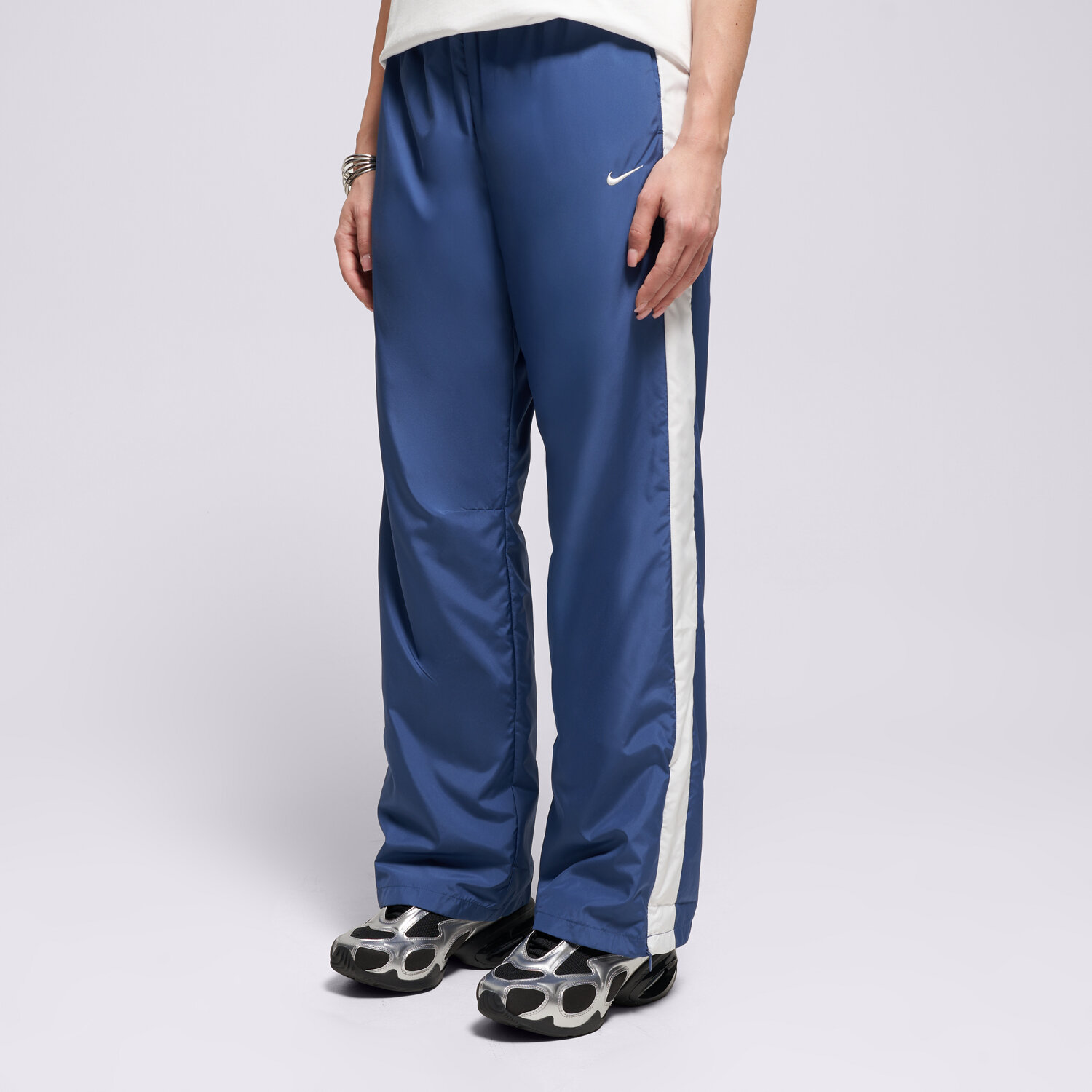 dámské kalhoty NIKE KALHOTY  NK CLSSC OH PANT W NSW HV2324-461 MODRÁ