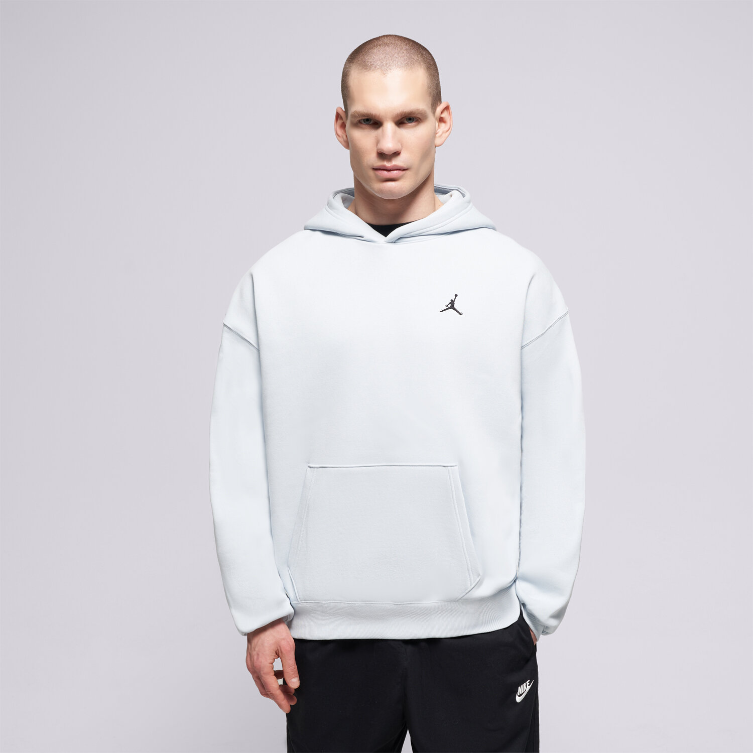 pánská mikina JORDAN MIKINA S KAPUCÍ JORDAN BROOKLYN FLEECE IB7235-472 MODRÁ