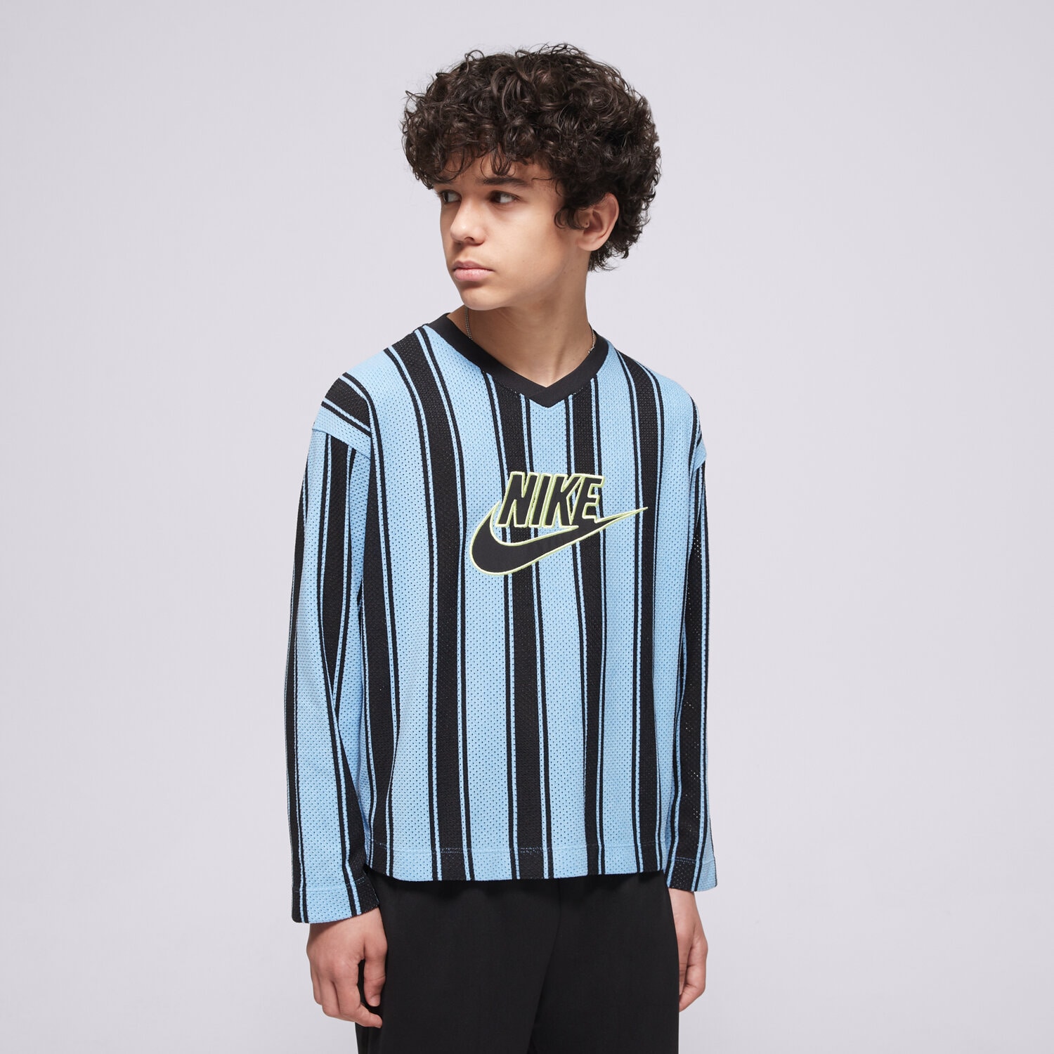 dětské tričko NIKE TRIČKO MESH JERSEY LS TOP BOY IF2304-412 MODRÁ