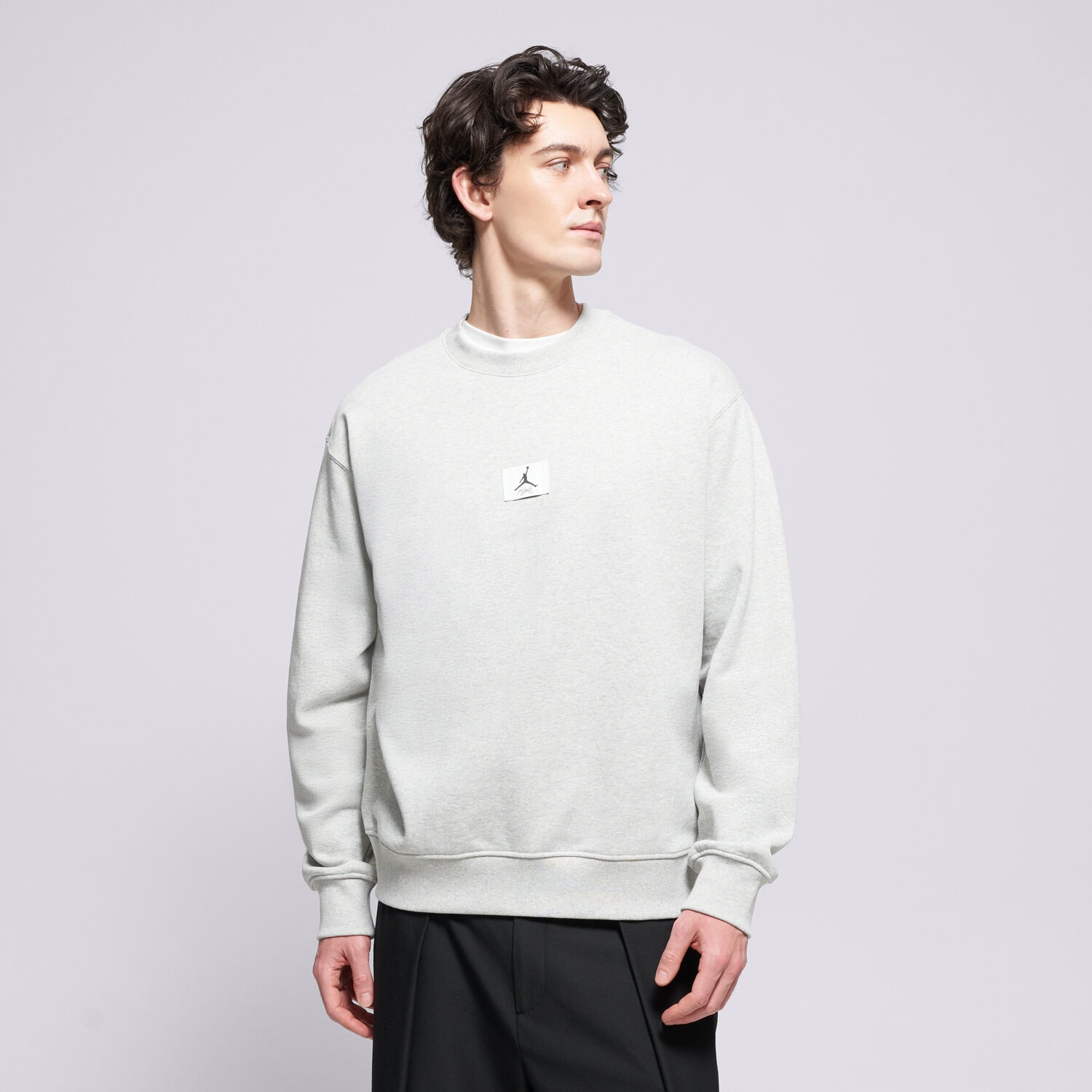 pánská mikina JORDAN MIKINA JORDAN FLIGHT FLEECE FV7259-050 ŠEDÁ