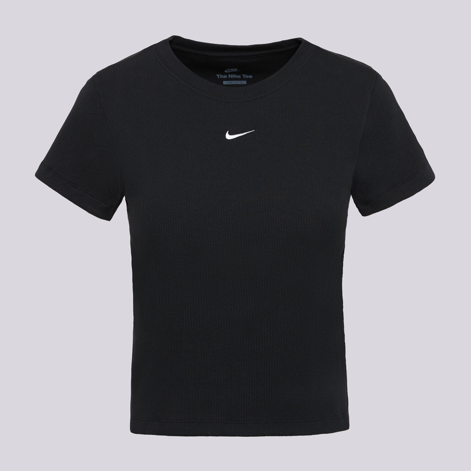dámské tričko NIKE TRIČKO RIB TGHT SS TEE W NSW HV4994-010 ČERNÁ