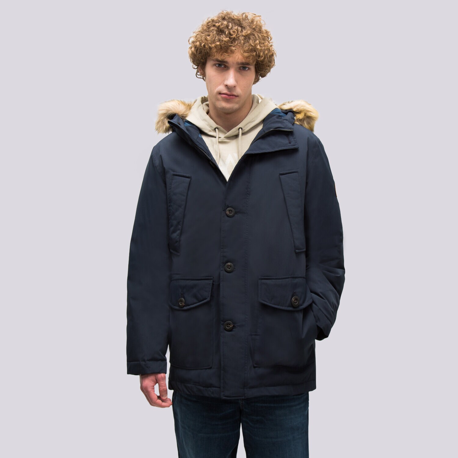 pánská zimní bunda TIMBERLAND BUNDA WP SCAR RIDGE PARKA W DRYVENT TECHNOLOGY TB0A22W24331 TMAVOMODRÁ