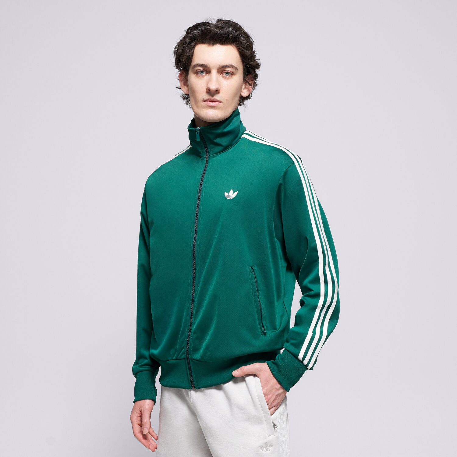pánská mikina ADIDAS MIKINA ROZEPÍNACÍ FIREBIRD TT KD8314 ZELENÁ