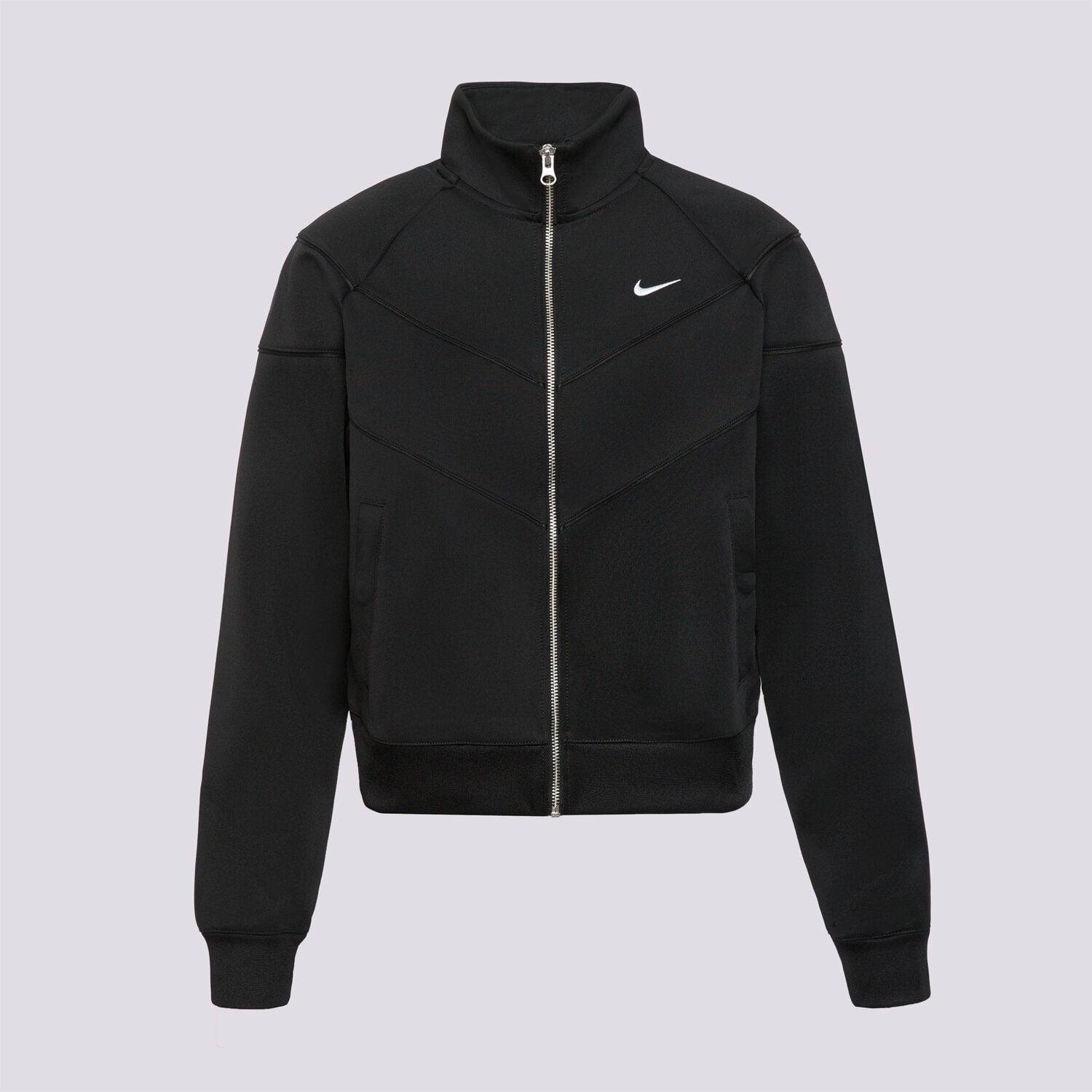 dámská mikina NIKE MIKINA ROZEPÍNACÍ W NSW NK WR POLY KNIT JKT HJ0975-010 ČERNÁ
