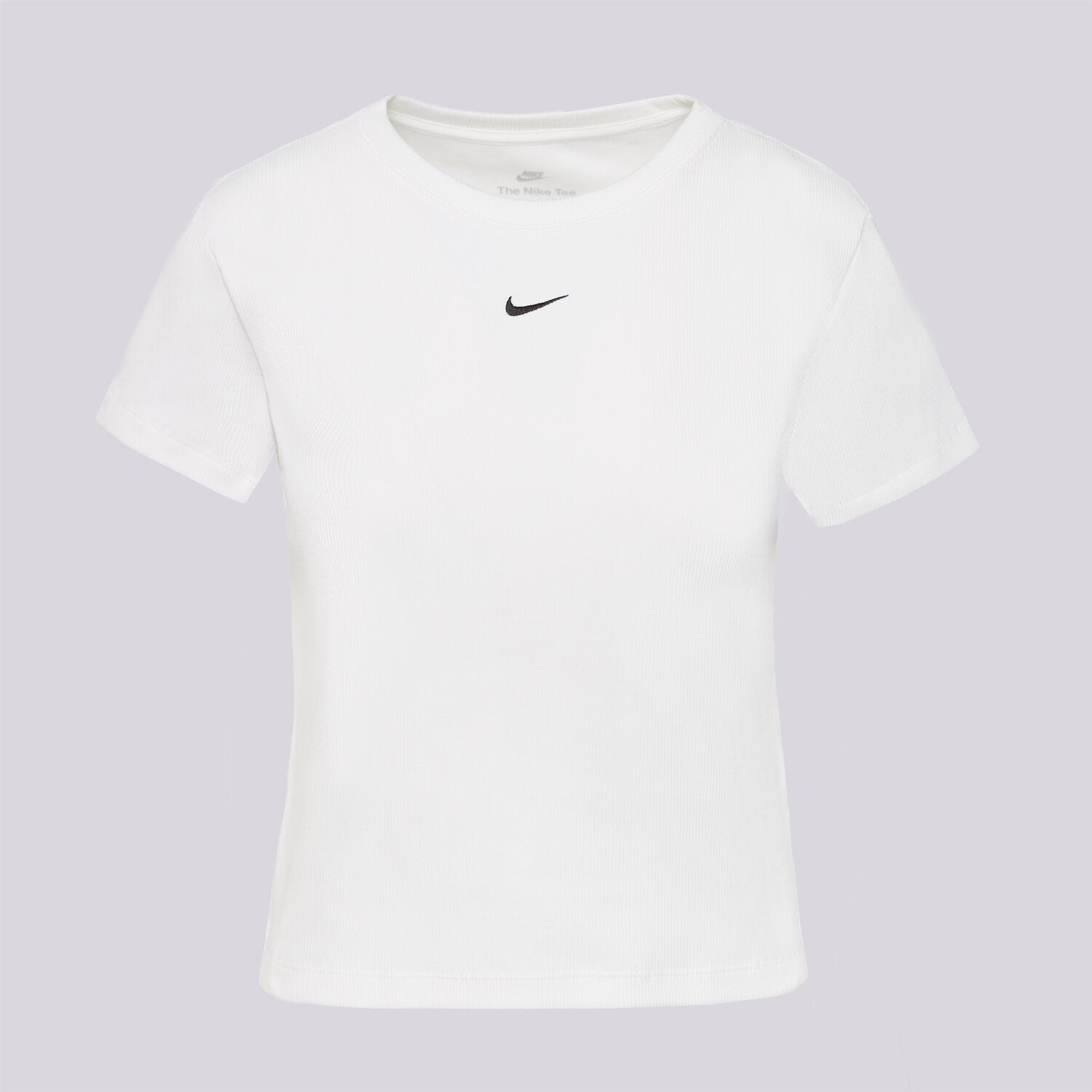 dámské tričko NIKE TRIČKO W NSW RIB TGHT SS TEE HV4994-100 BÍLÁ