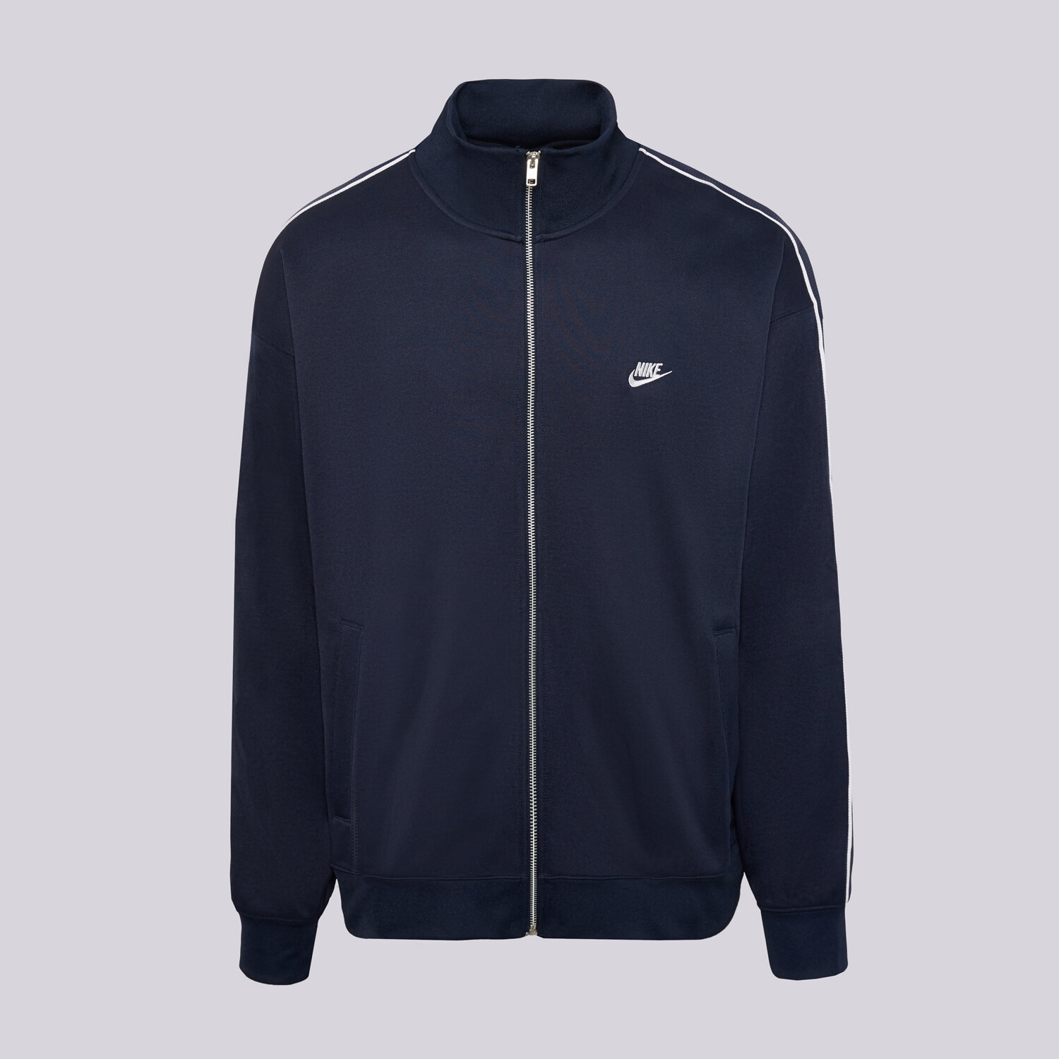 pánská mikina NIKE MIKINA ROZEPÍNACÍ M NK CLUB KNIT OS TRACK JACKET HV1417-451 TMAVOMODRÁ