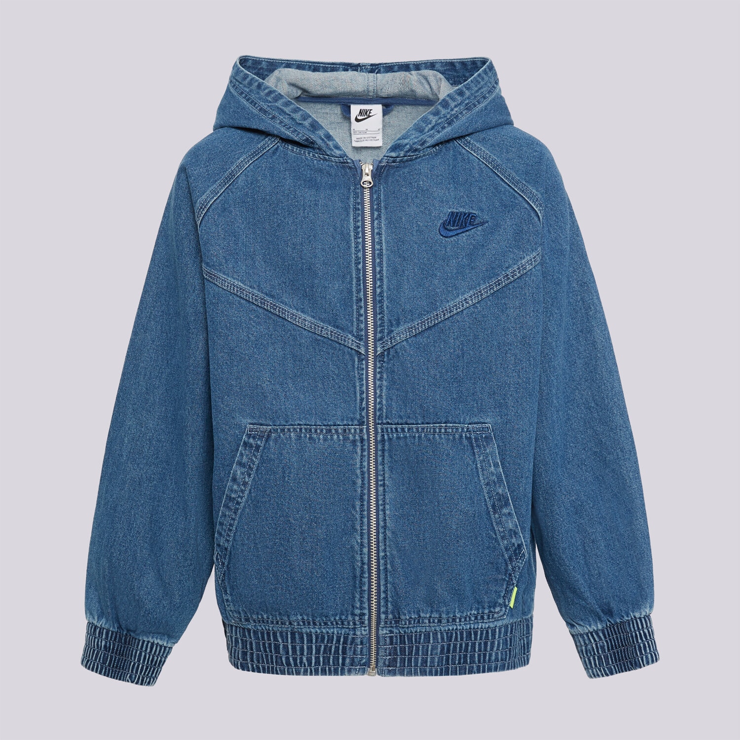 dětské tričko NIKE BUNDA WR DENIM FZ JACKET BOY IF2306-435 MODRÁ
