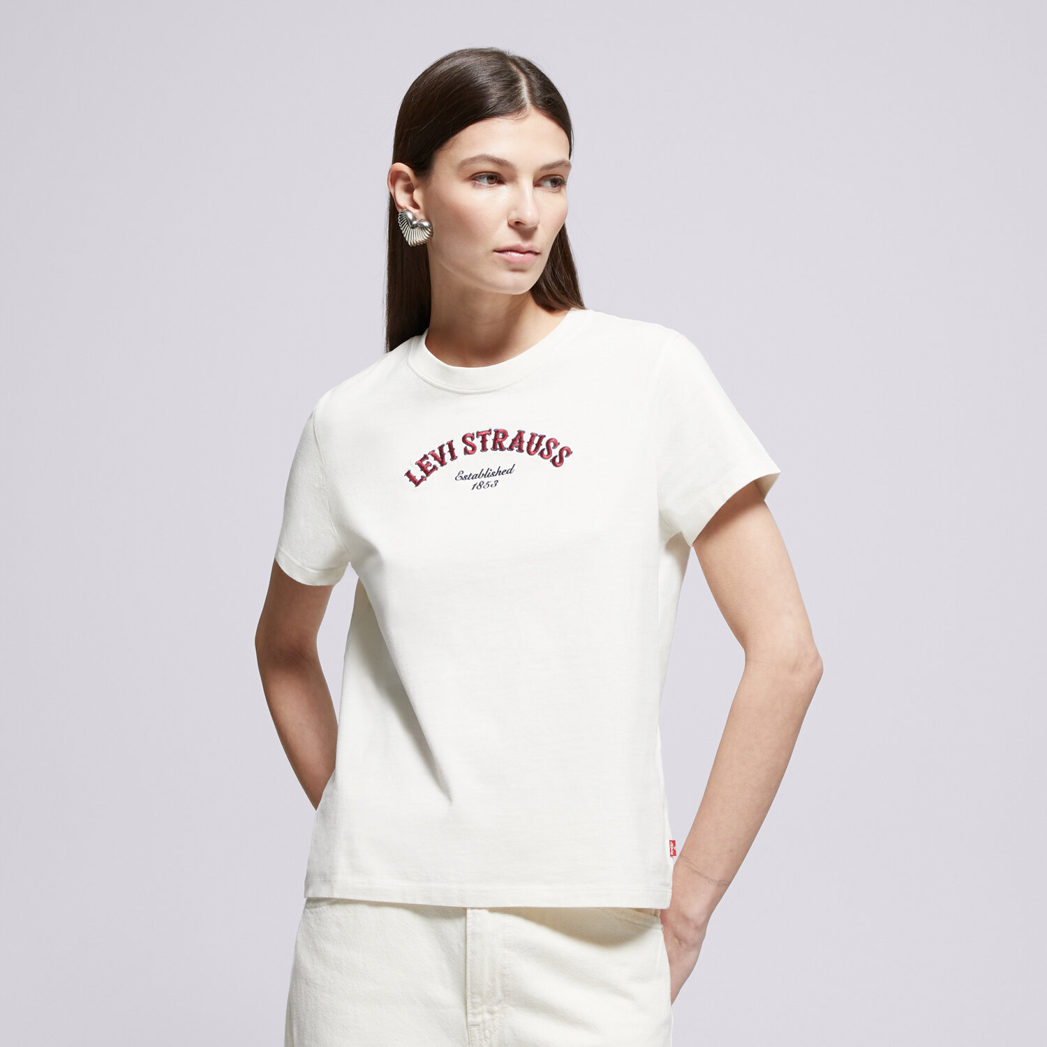 dámské tričko LEVI'S TRIČKO PERFECT TEE NEUTRALS GR T2 005GV-0001 BÍLÁ