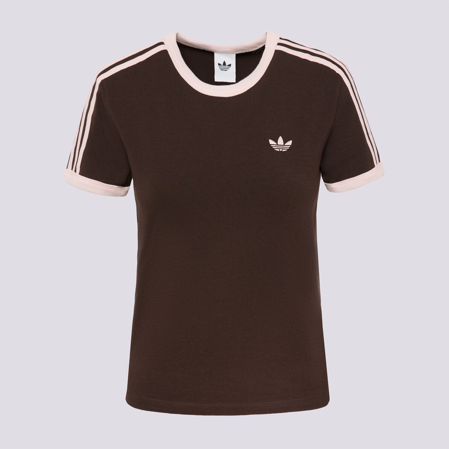dámské tričko ADIDAS TRIČKO 3S TEE SLIM KC9017 HNĚDÁ