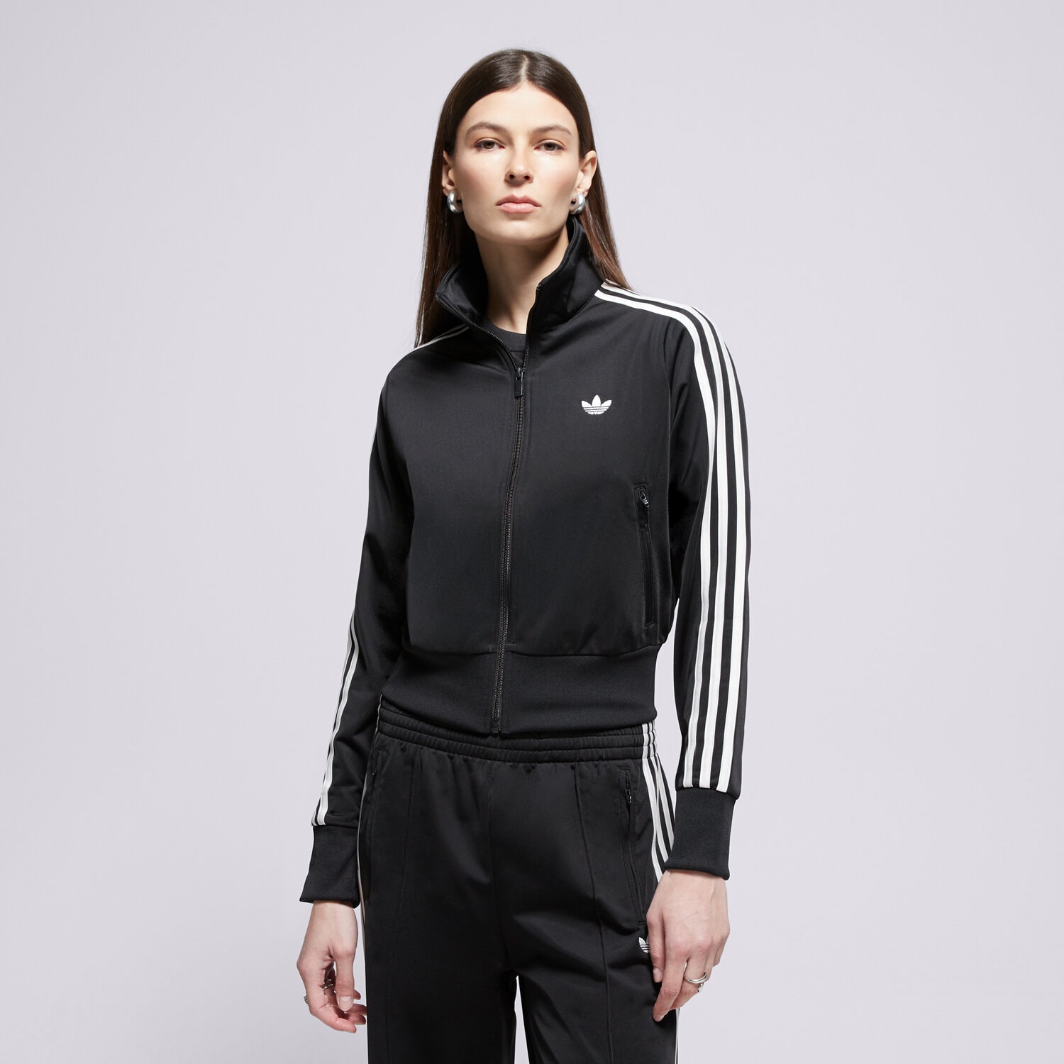 dámská mikina ADIDAS MIKINA ROZEPÍNACÍ FB CLASSIC TT_ KD7981 ČERNÁ