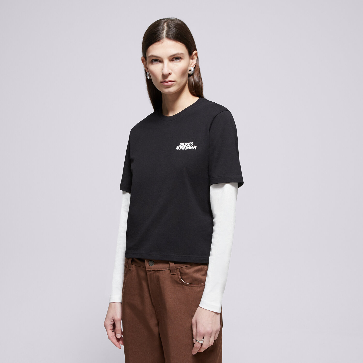 dámské tričko DICKIES TRIČKO TORREY 2FER TEE W DK0A88GKBLK1 ČERNÁ