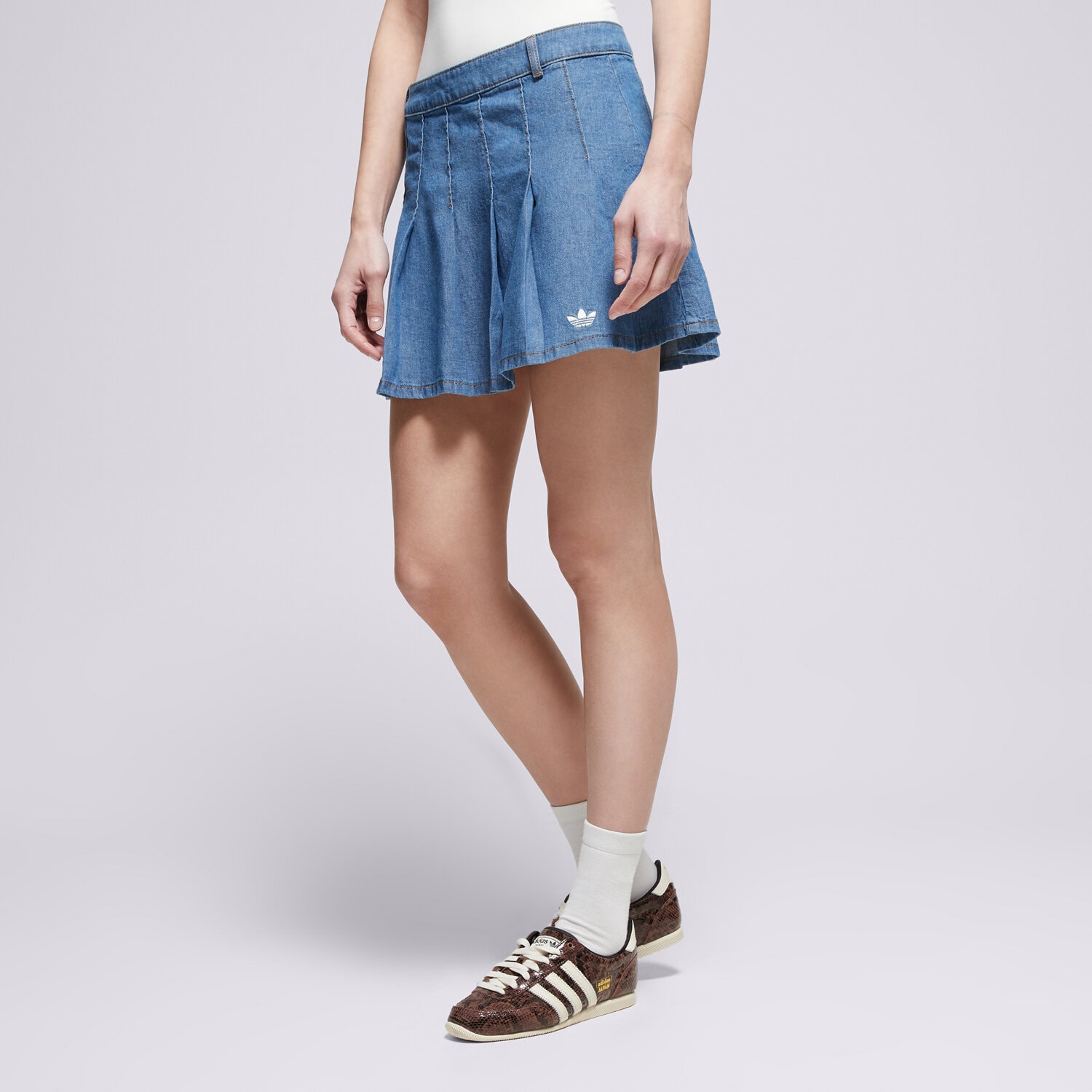 dámská sukně ADIDAS SUKNĚ DENIM SKIRT KD5523 MODRÁ