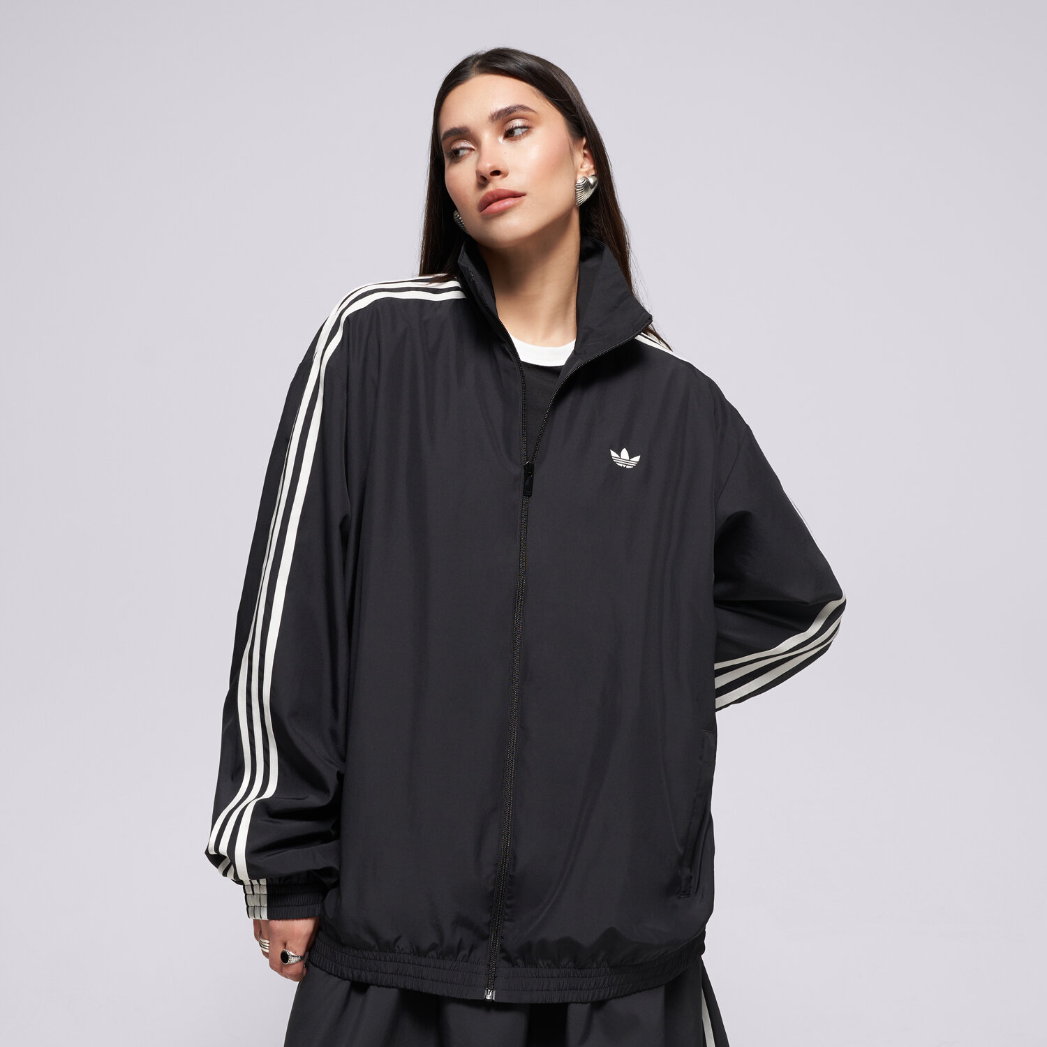 dámská mikina ADIDAS MIKINA ROZEPÍNACÍ FIREBIRD TT KD2894 ČERNÁ