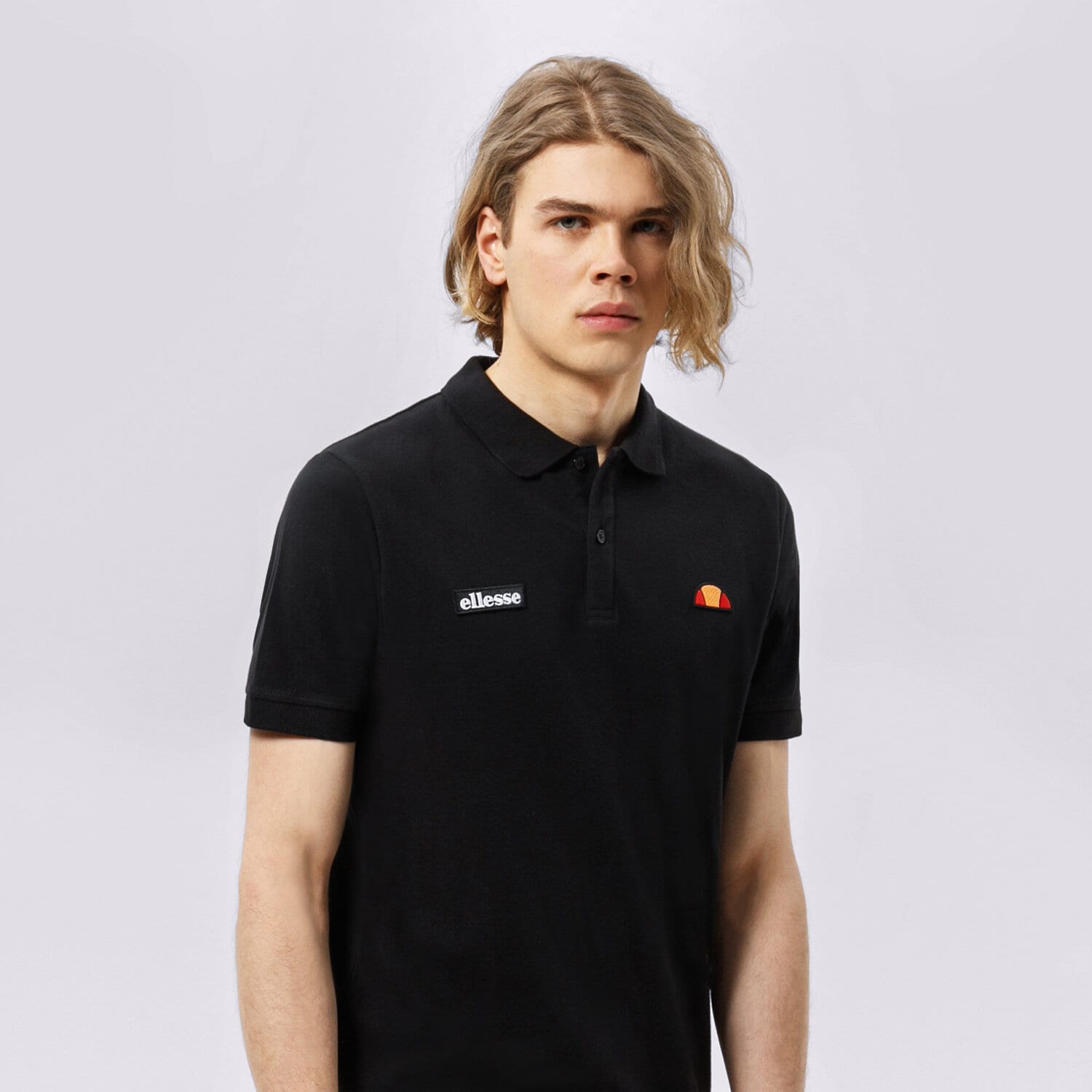 pánské polo tričko ELLESSE TRIČKO MONTURA BLK SHS04475001 ČERNÁ
