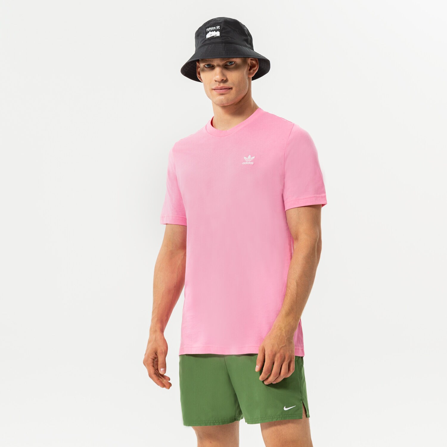 pánské tričko ADIDAS TRIČKO ESSENTIAL TEE HJ7980 RŮŽOVÁ