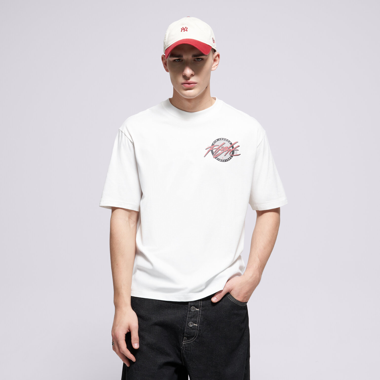 pánské tričko JORDAN TRIČKO M J FLT SS CREW IF3067-100 BÍLÁ