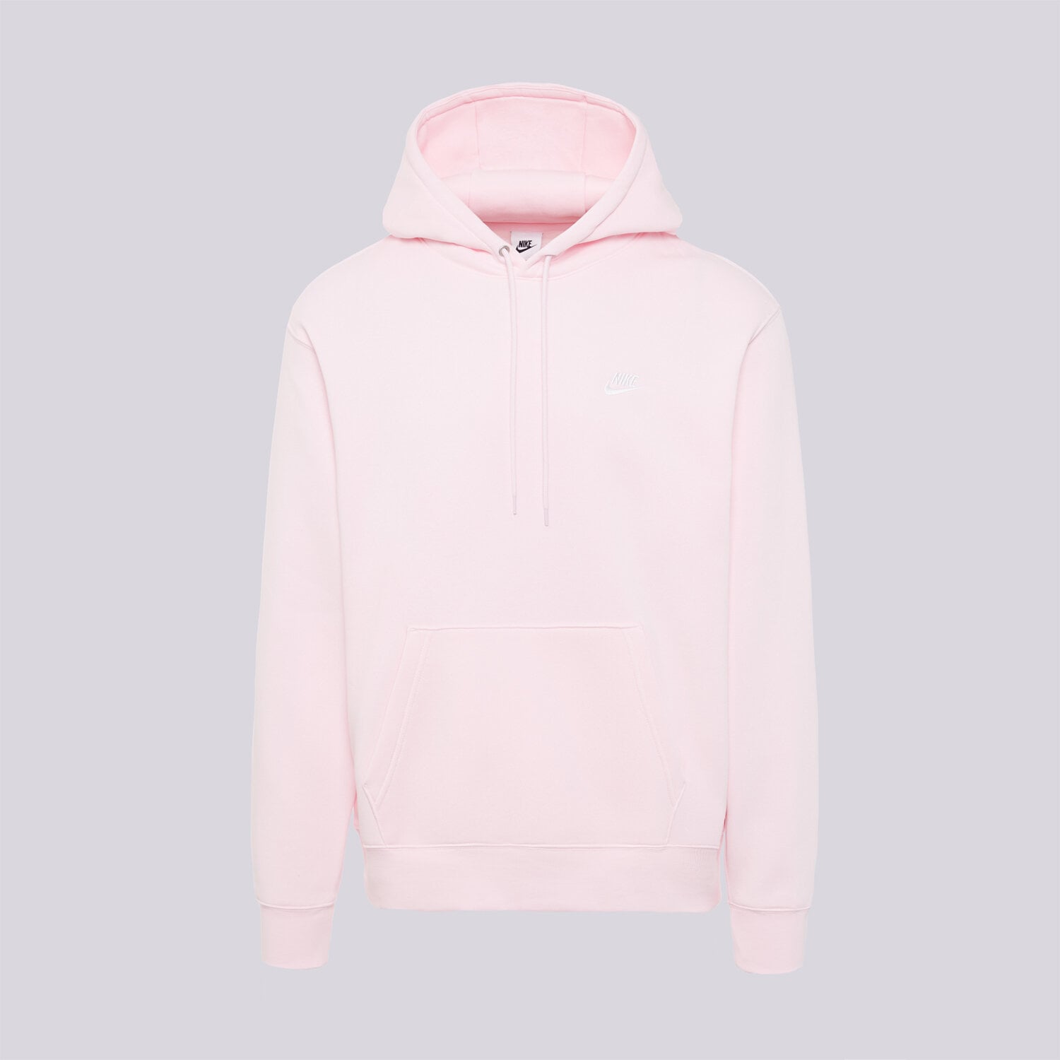 pánská mikina NIKE MIKINA S KAPUCÍ M NK CLUB BB PO HOODIE FN3859-663 RŮŽOVÁ