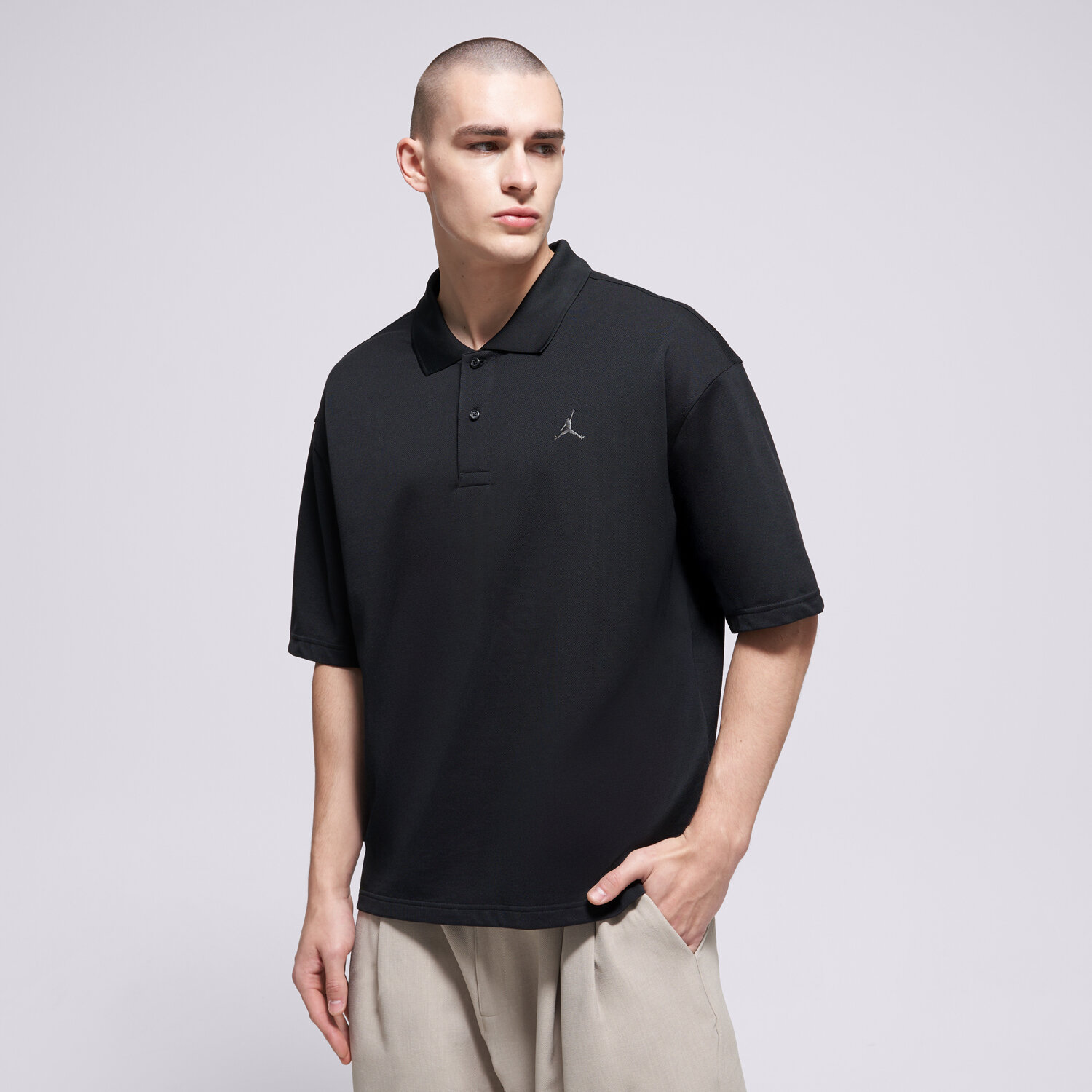 pánské polo tričko JORDAN TRIČKO M J BRK TRIČKO TOP IB1041-010 ČERNÁ