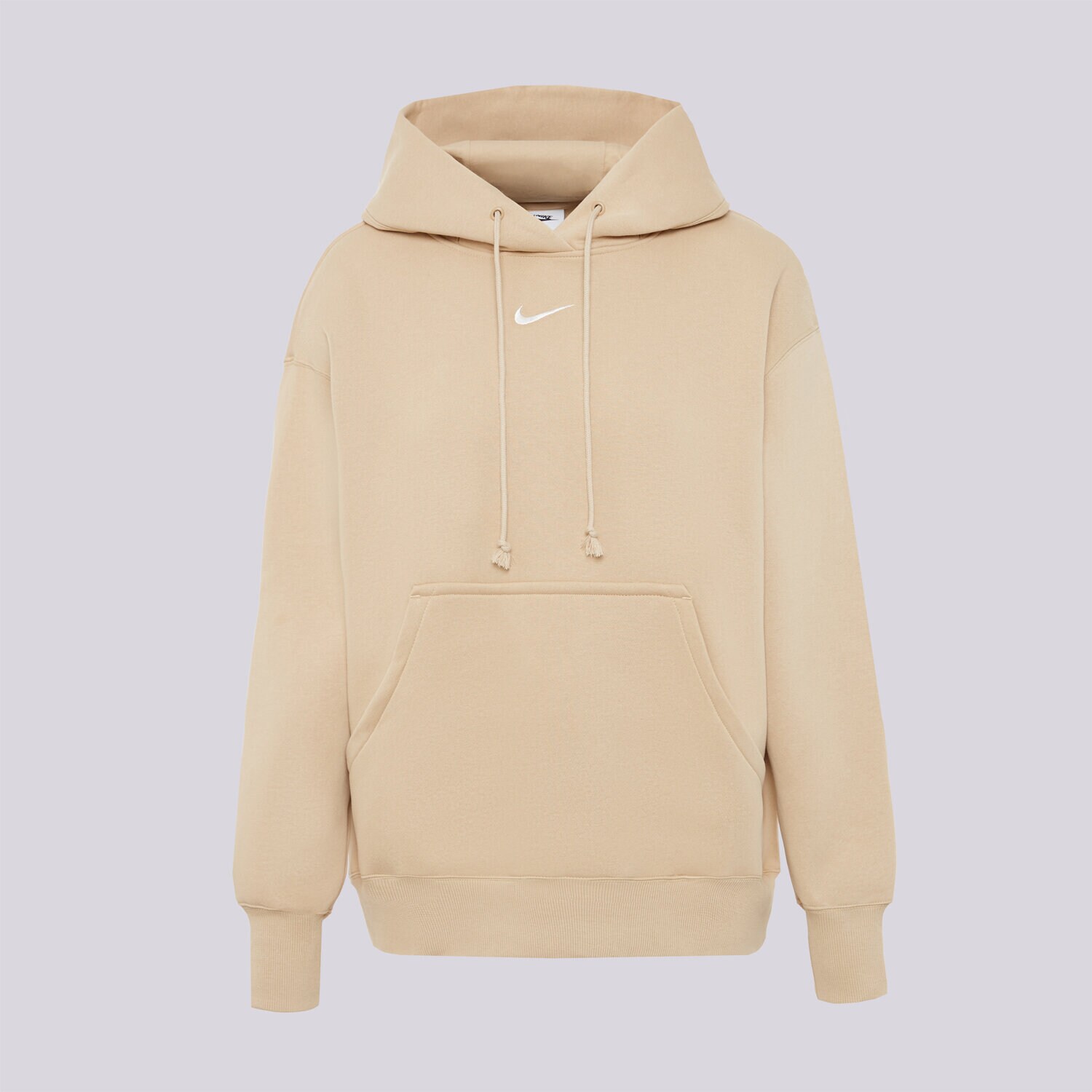 dámská mikina NIKE MIKINA S KAPUCÍ W NSW PHNX FLC OS PO HOODIE DQ5860-286 BÉŽOVÁ
