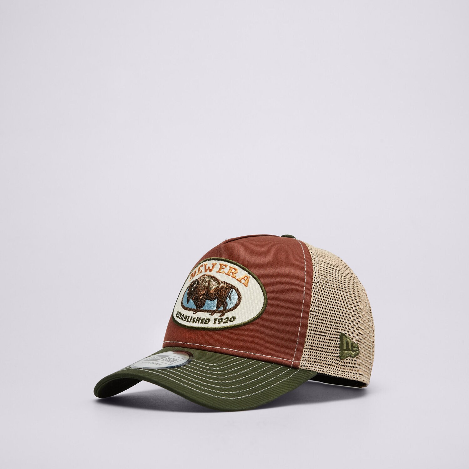 pánská kšiltovka NEW ERA ČEPICE ANIMAL PATCH TRUCKER NONE 60691203 HNĚDÁ