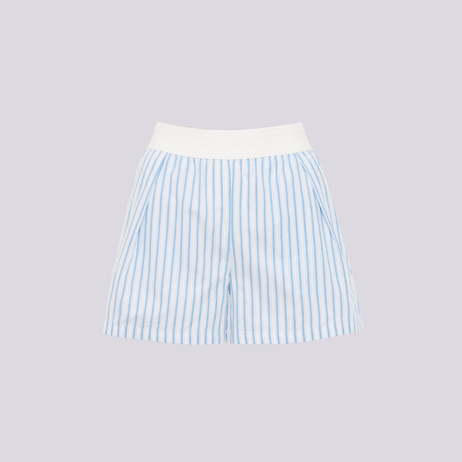 dámské kraťasy NIKE ŠORTKY  W NSW OFFLN WVN PPLN STRP SHRT II4230-435 MODRÁ