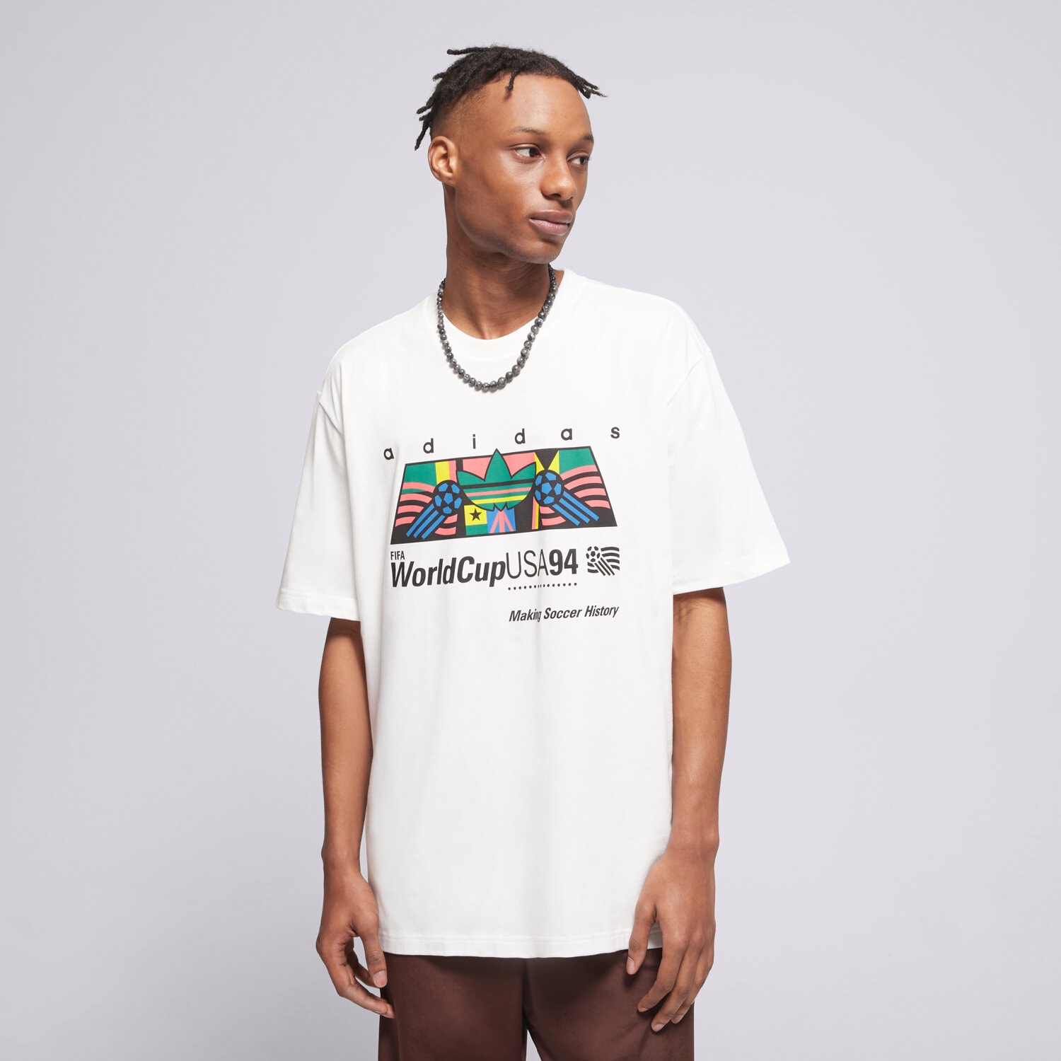 pánské tričko ADIDAS TRIČKO AFRC GFX SS T KD3817 BÍLÁ