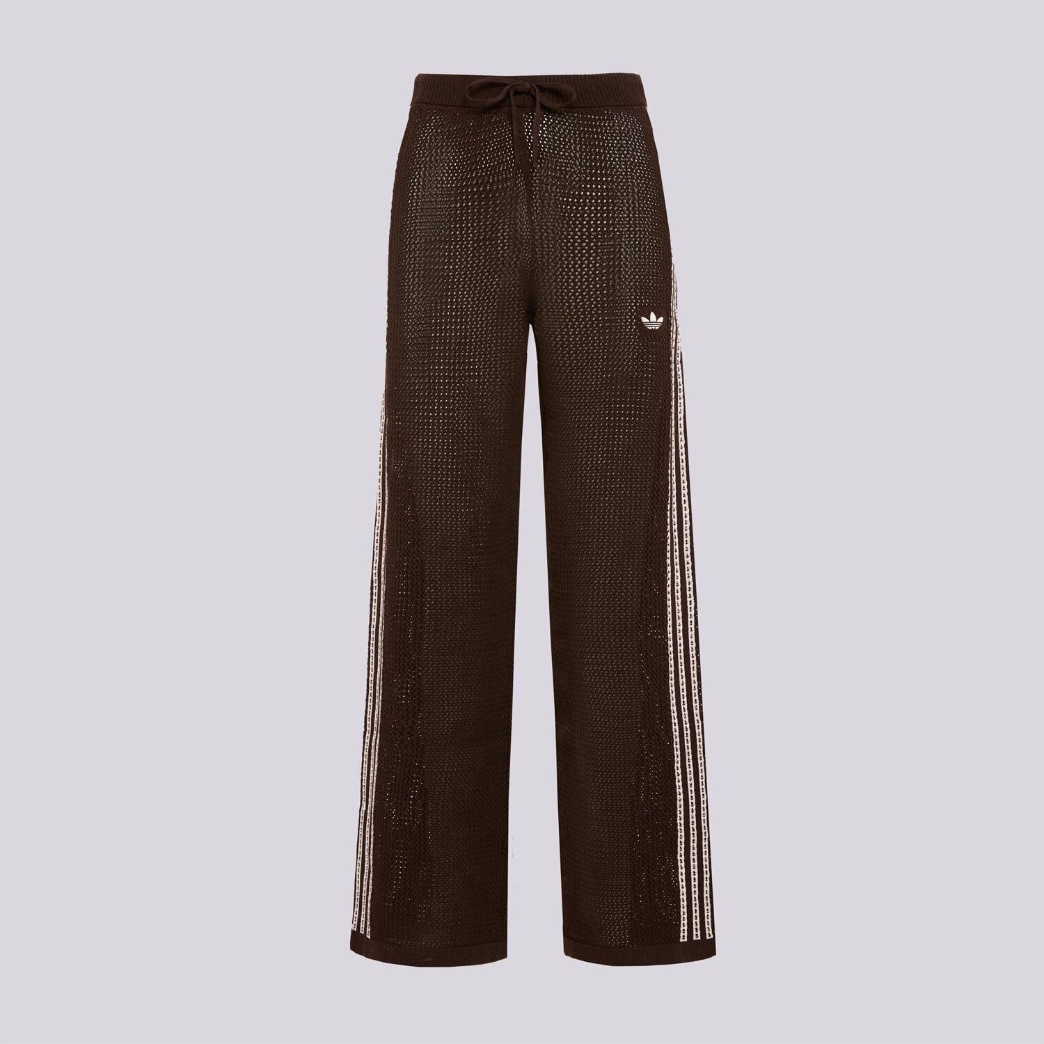 dámské kalhoty ADIDAS KALHOTY  CROCHET TP KE0201 HNĚDÁ