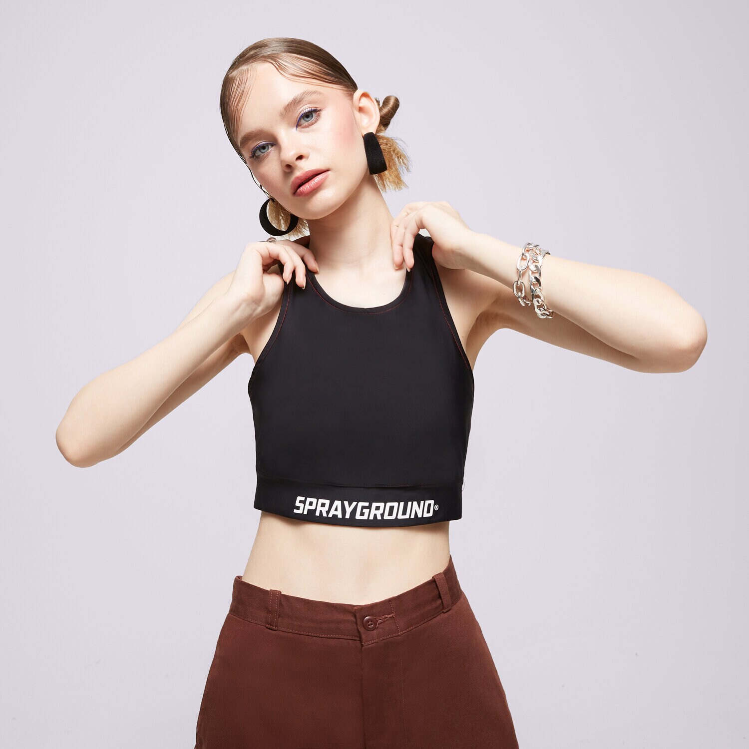 dámský top SPRAYGROUND BRA SP179 SP179-BLACK ČERNÁ