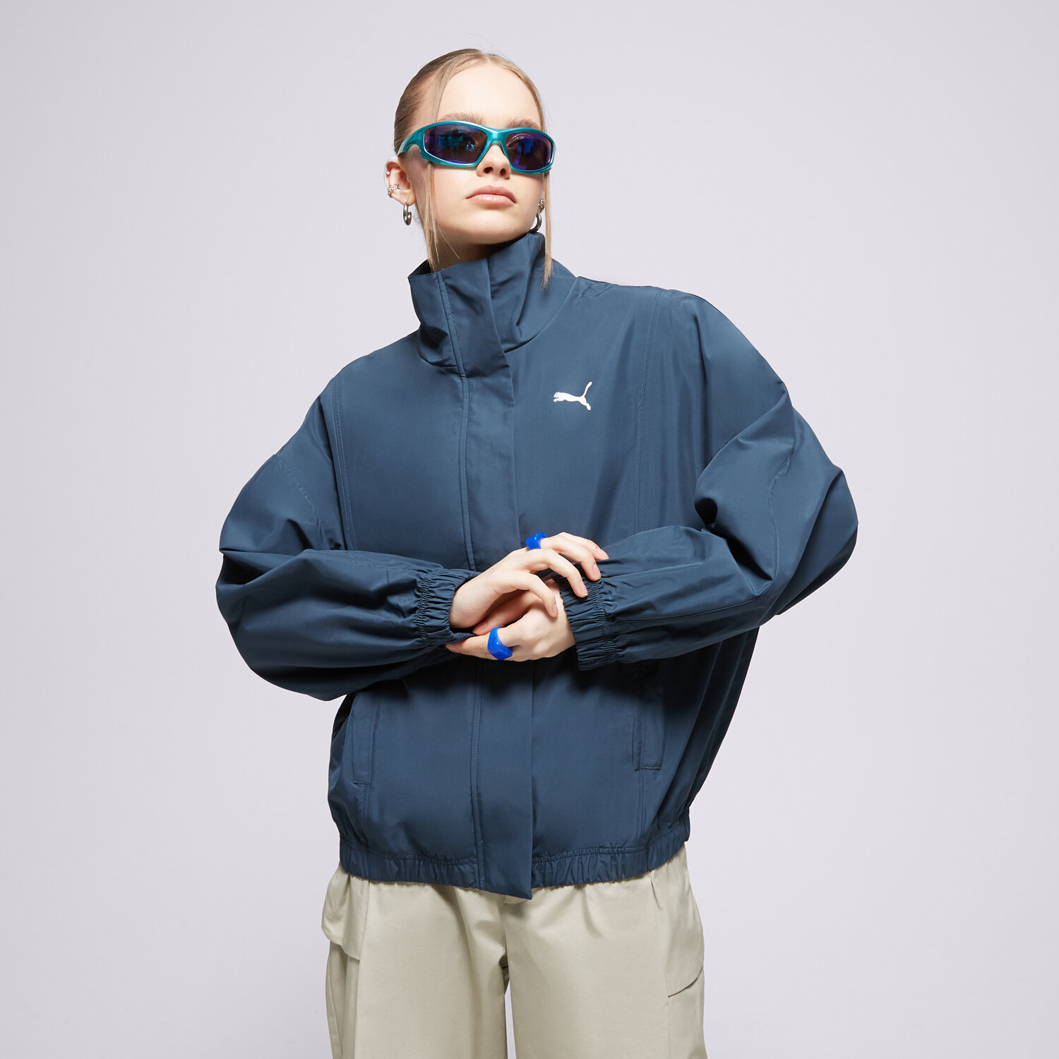 Přechodná bunda dámská (podzimní, jarní) PUMA BUNDA STYLE JACKET 673260 16 ČERNÁ