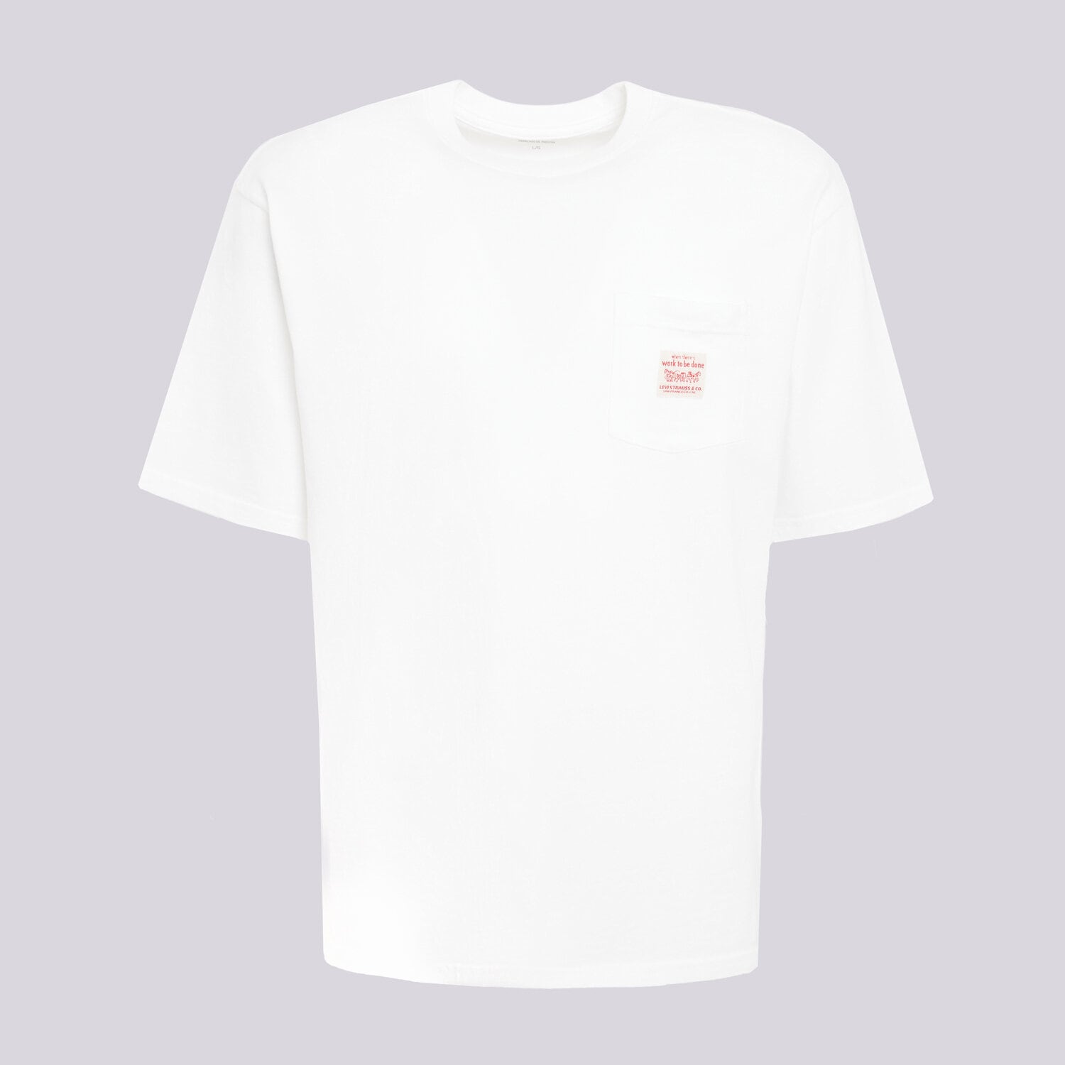 pánské tričko LEVI'S TRIČKO SS WORKWEAR TEE WHITES A5850-0005 BÍLÁ