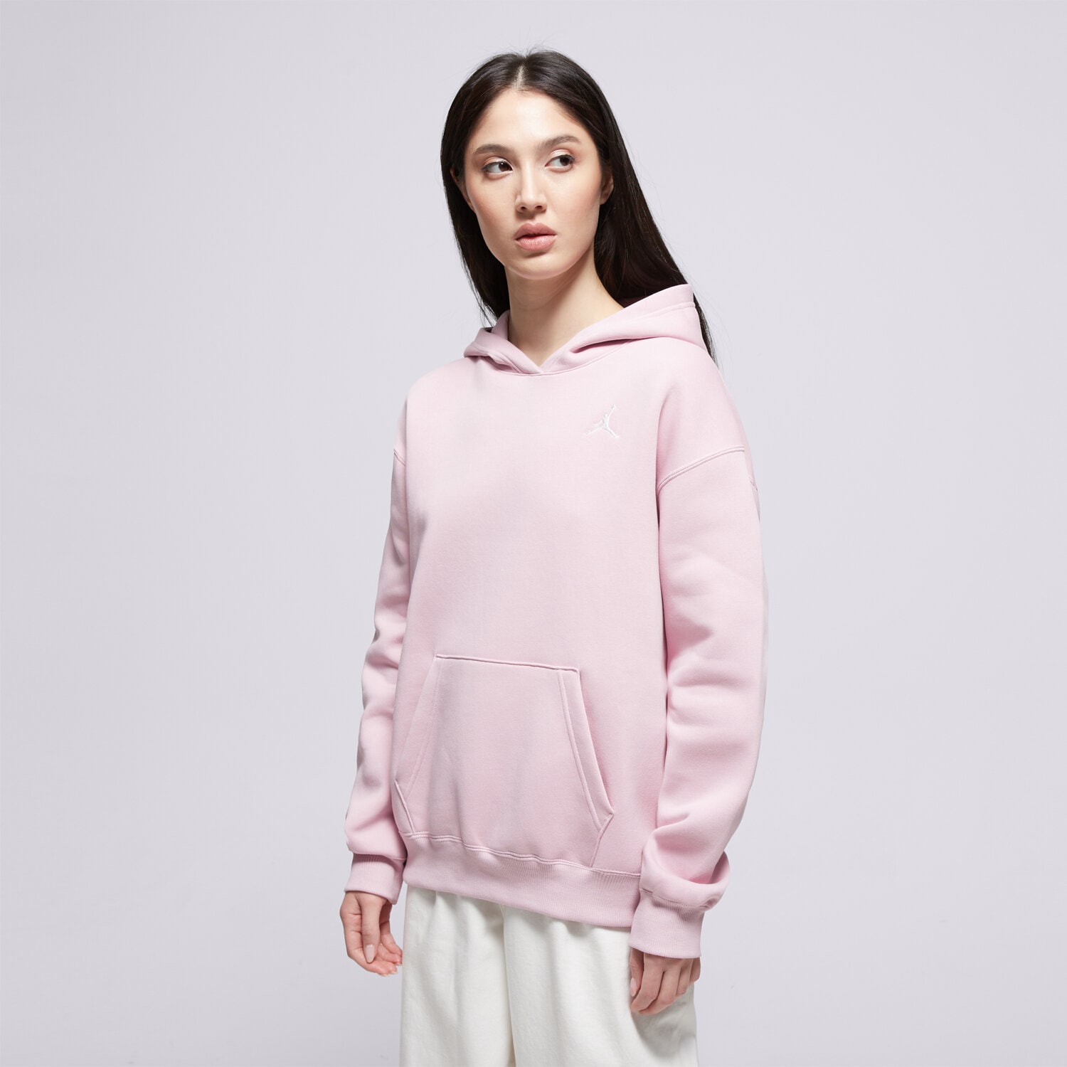 dámská mikina JORDAN MIKINA S KAPUCÍ W BROOKLYN FLEECE FV7071-676 RŮŽOVÁ
