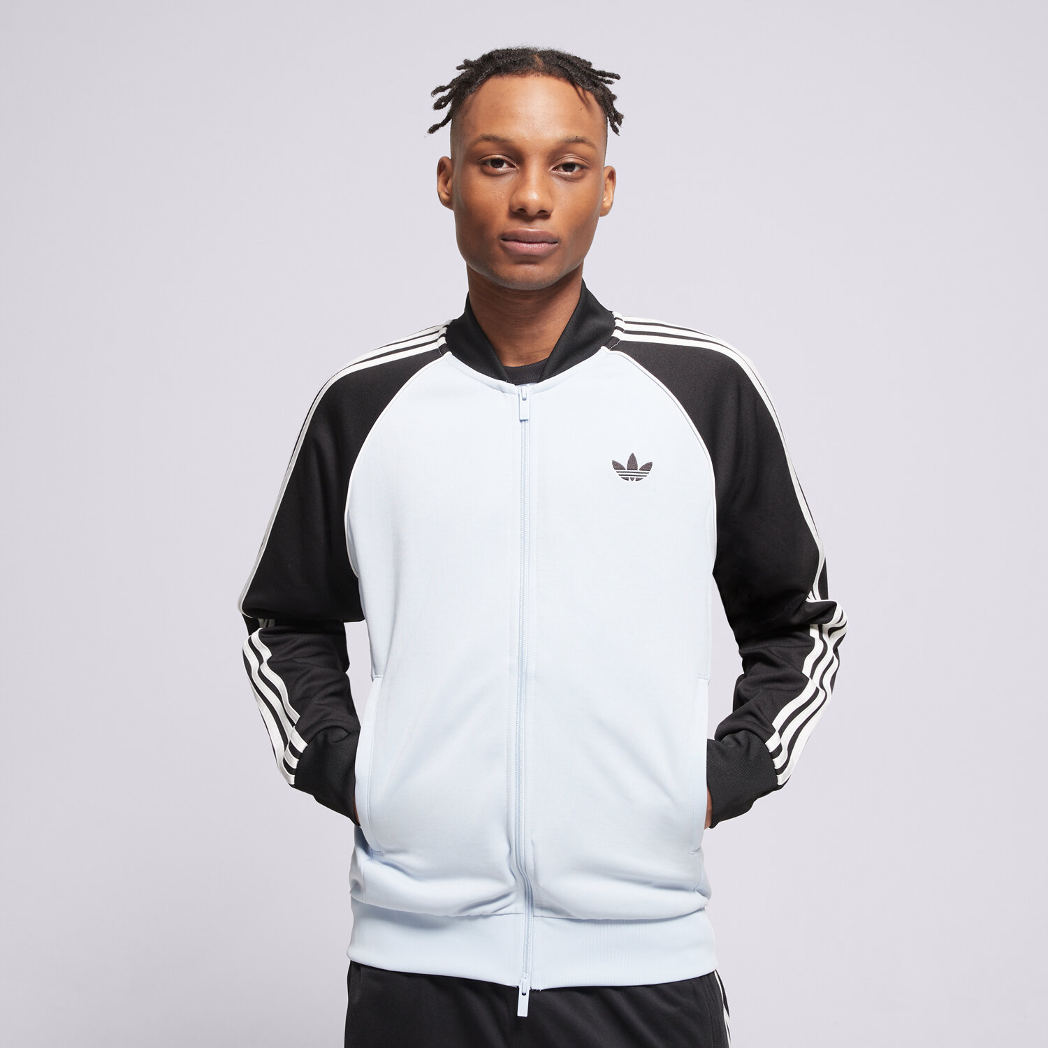 pánská mikina ADIDAS MIKINA ROZEPÍNACÍ SST TT KE2409 MODRÁ