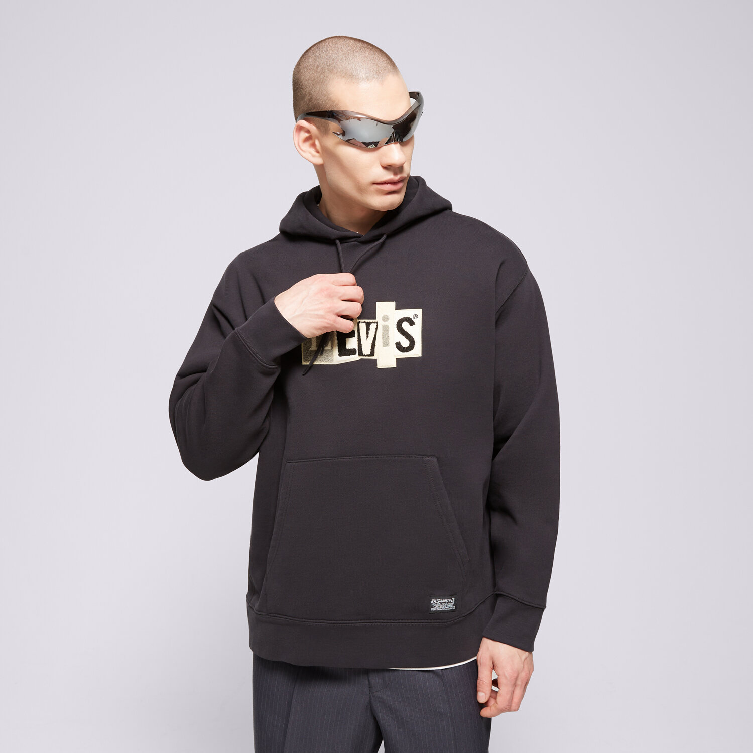pánská mikina LEVI'S MIKINA S KAPUCÍ SKATE HOODED SWEATSHIRT A1008-0011 ČERNÁ