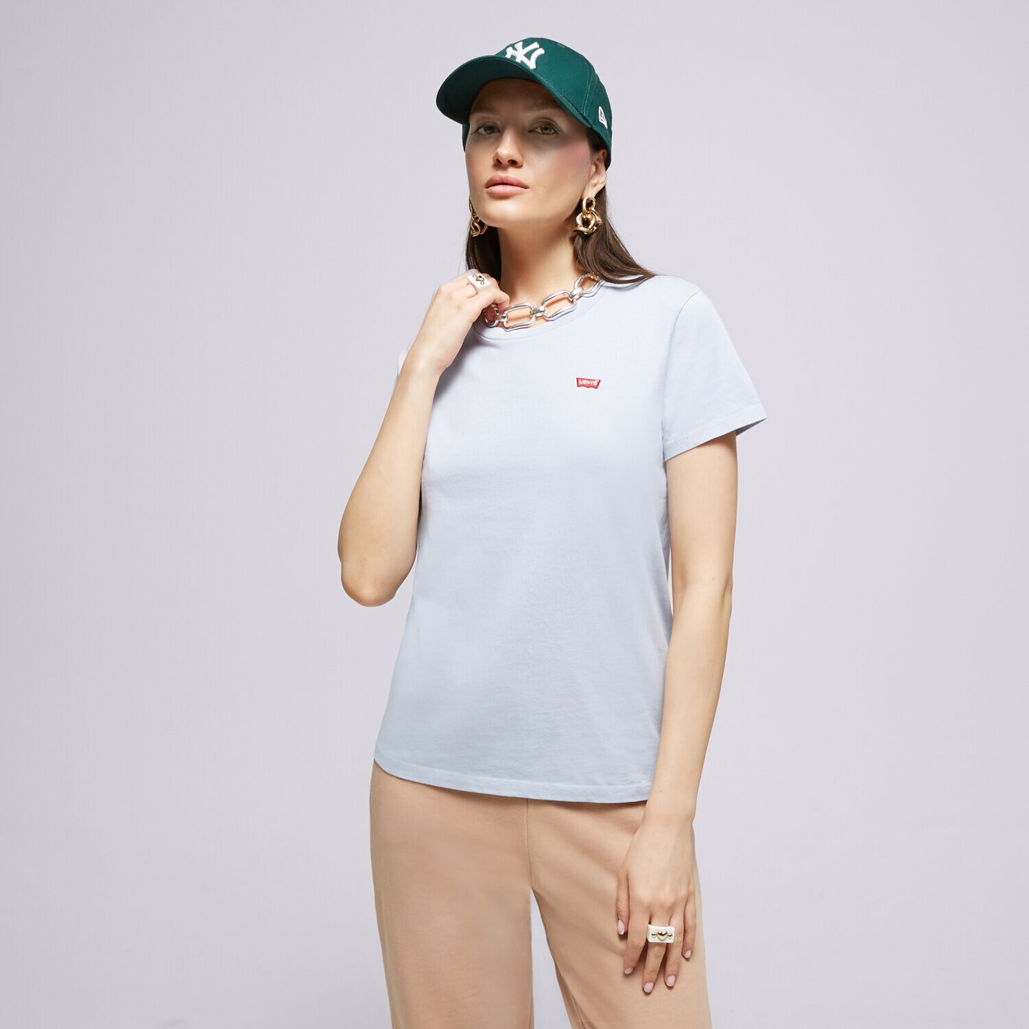 dámské tričko LEVI'S TRIČKO PERFECT TEE 39185-0210 MODRÁ